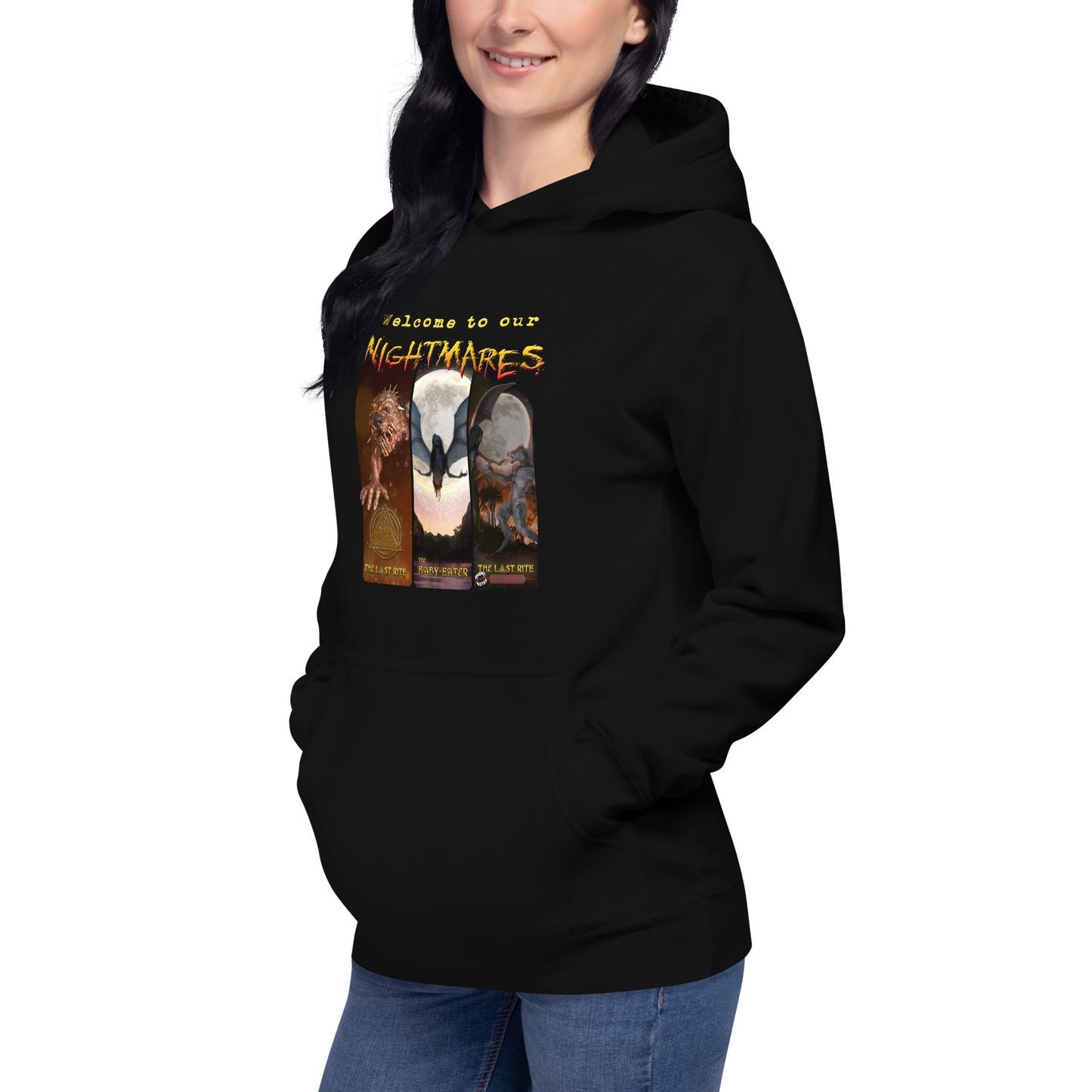 Welcome to our Nightmares | Unisex Hoodie - Embrace the Shadows