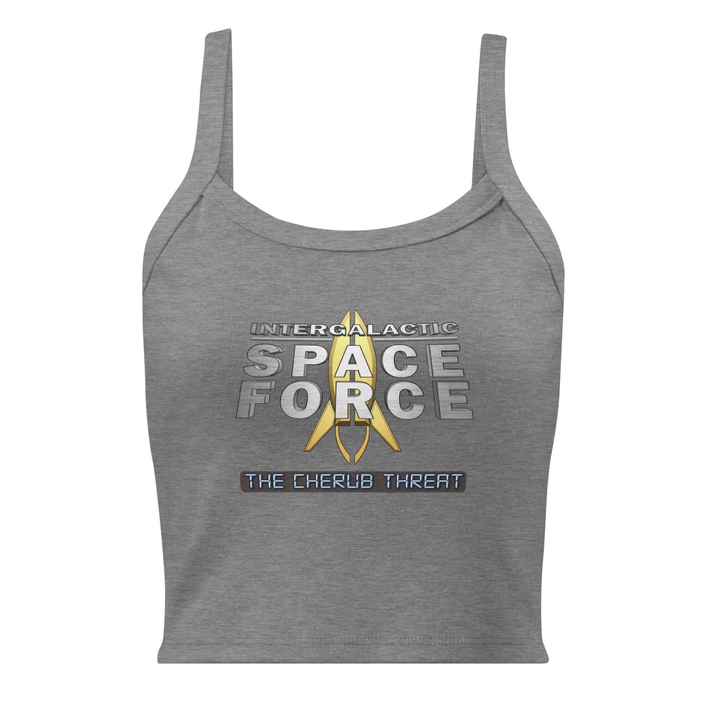 Woman's micro-rib tank top - Intergalactic Space Force - The Cherub Threat
