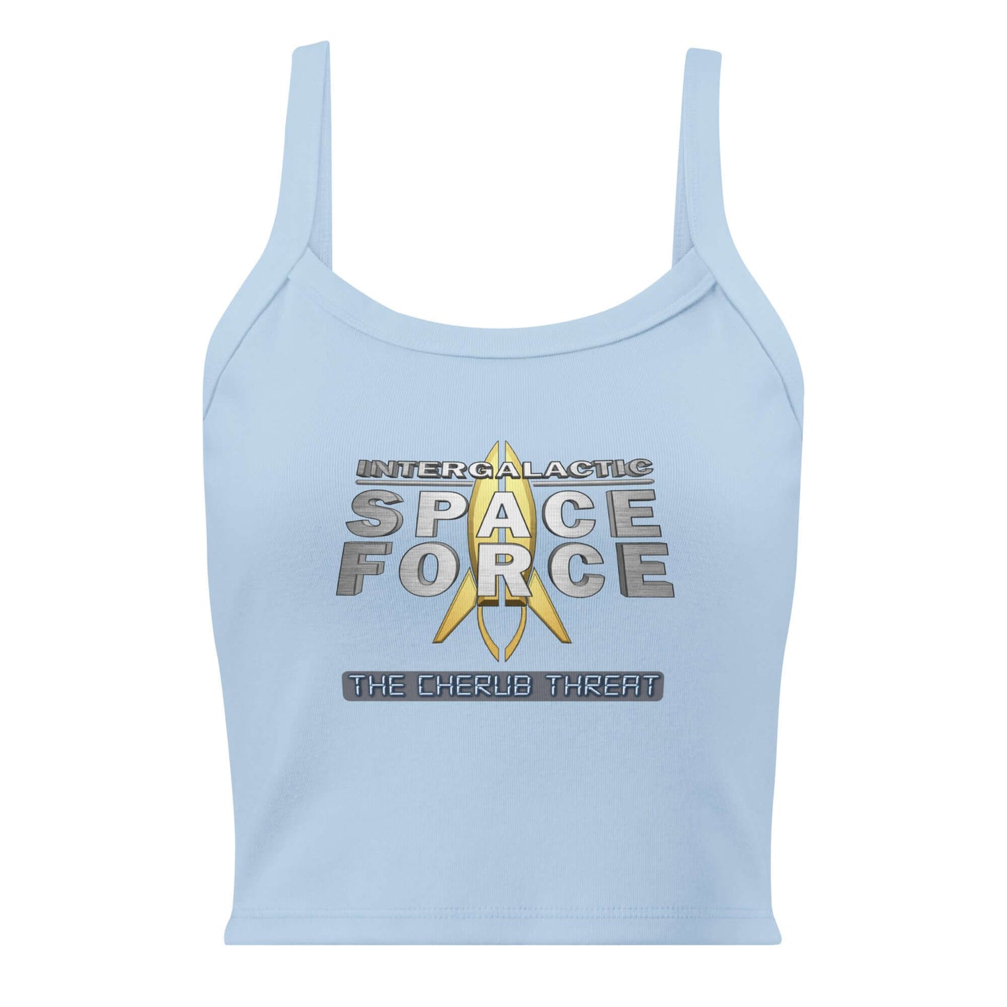 Woman's micro-rib tank top - Intergalactic Space Force - The Cherub Threat