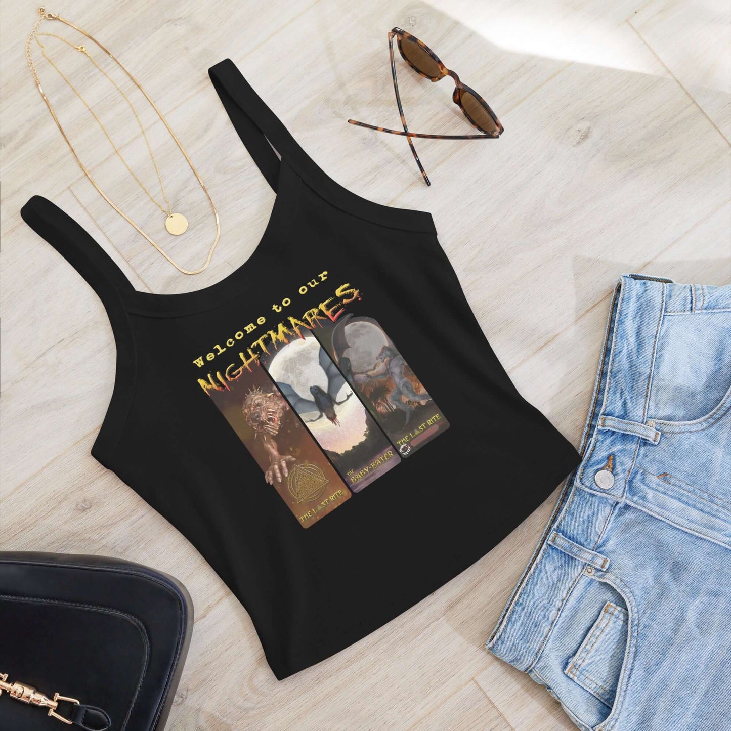 Women’s Micro-Rib Tank Top | Welcome to Our Nightmares