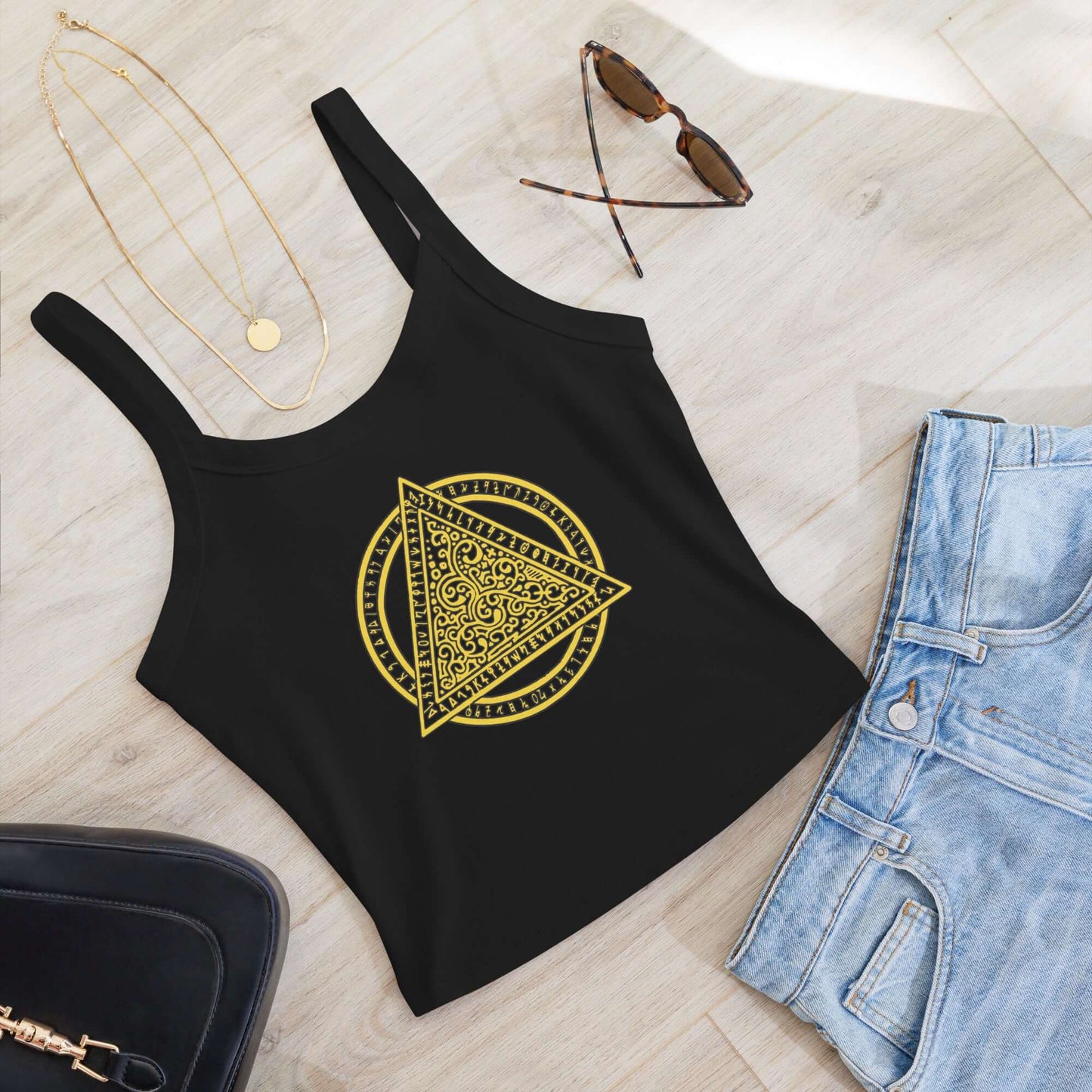 Women’s Micro-Rib Tank Top | The Last Rite Logo
