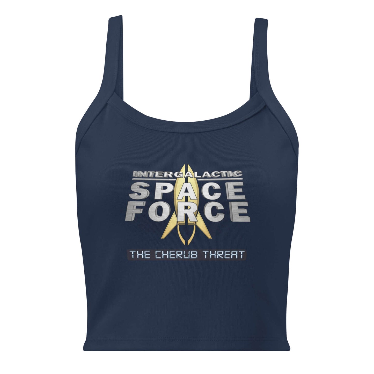 Woman's micro-rib tank top - Intergalactic Space Force - The Cherub Threat