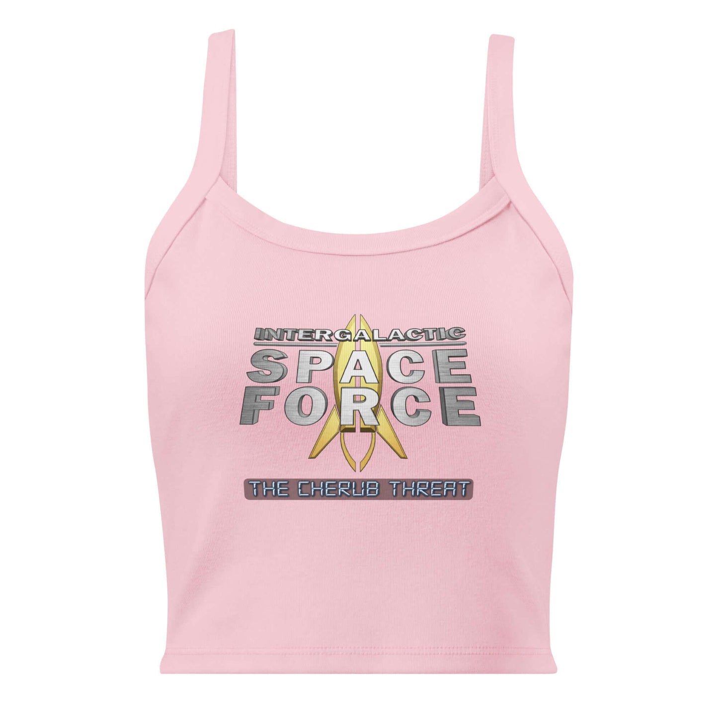 Woman's micro-rib tank top - Intergalactic Space Force - The Cherub Threat