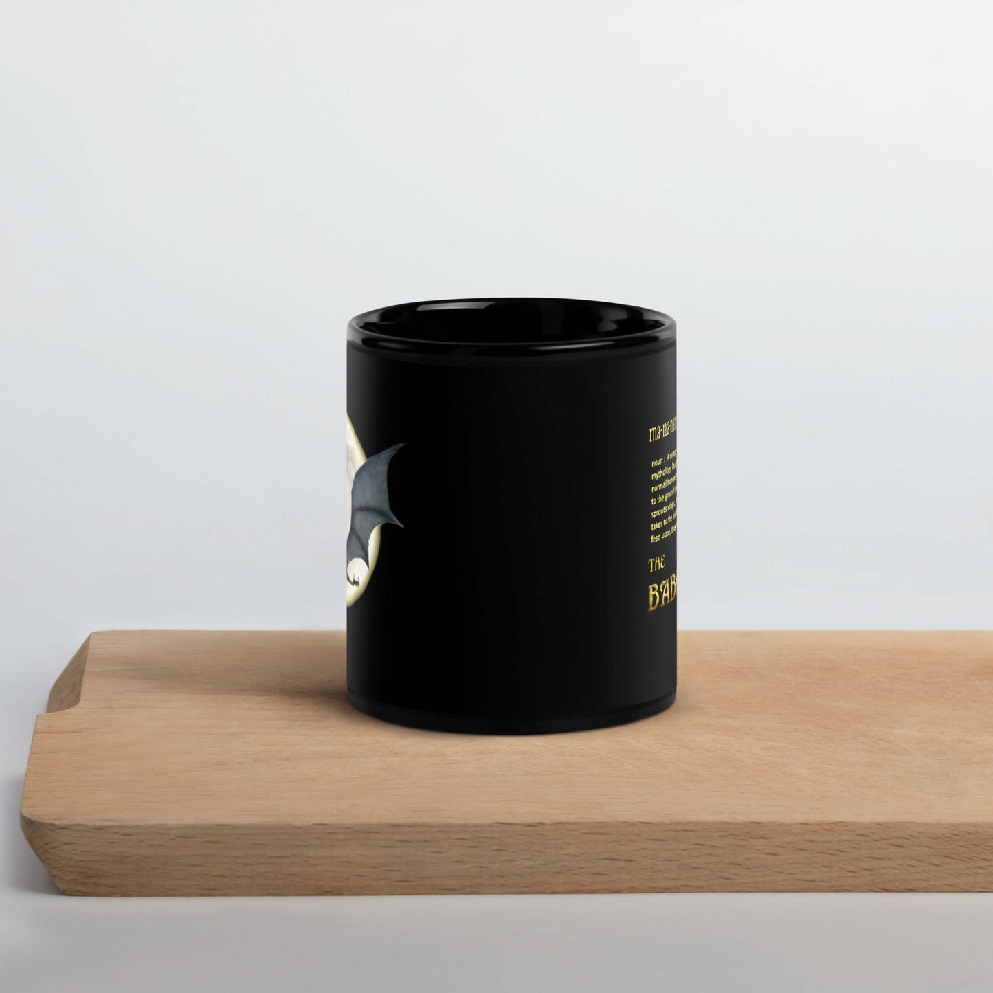 Black Glossy Mug | The Baby-Eater | Definition - Spectral Ink Shop - Mug -8899275_9324