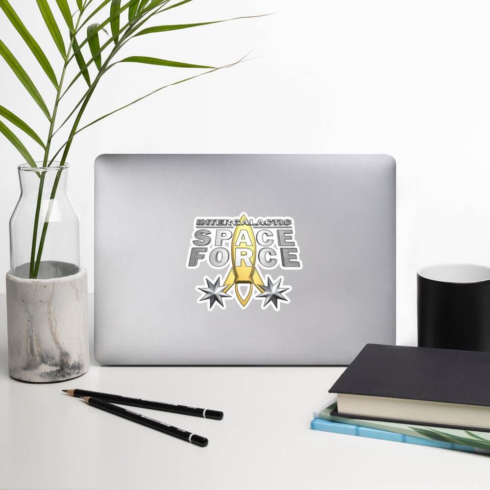 Bubble-free stickers | Intergalactic Space Force | Logo - Spectral Ink Shop - Stickers -2015980_10165