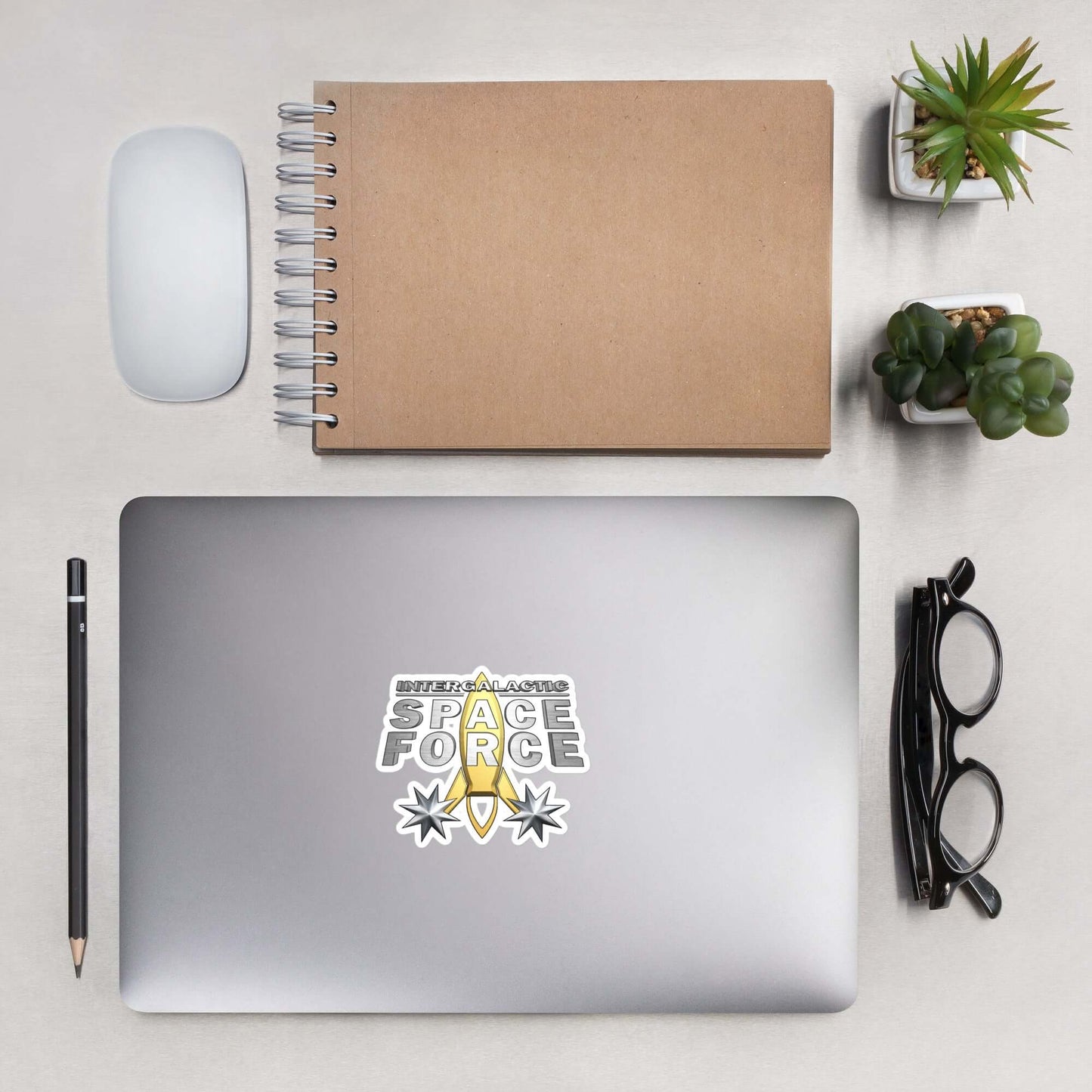 Bubble-free stickers | Intergalactic Space Force | Logo - Spectral Ink Shop - Stickers -2015980_10164