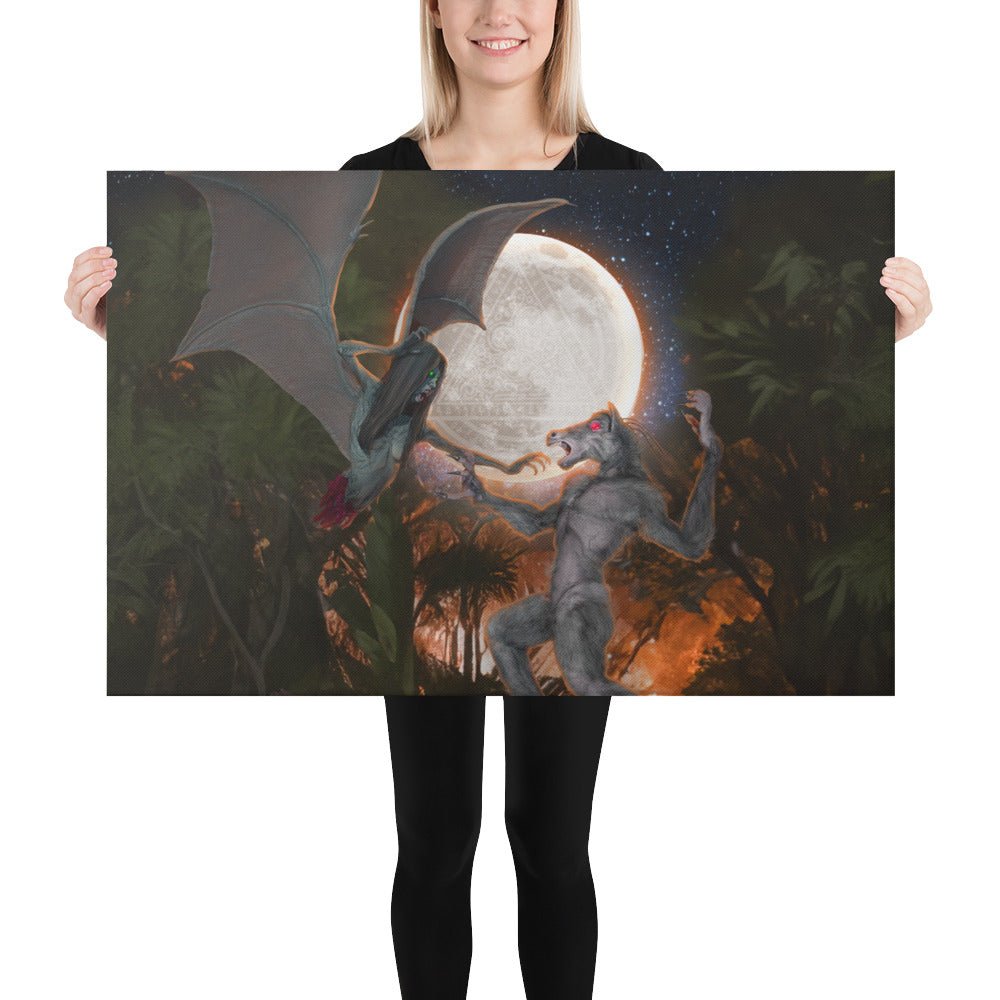 Canvas Print | The Last Rite : Short Bites | Manananggal vs Tikbalang - Spectral Ink Shop - Canvas Print -8630846_825