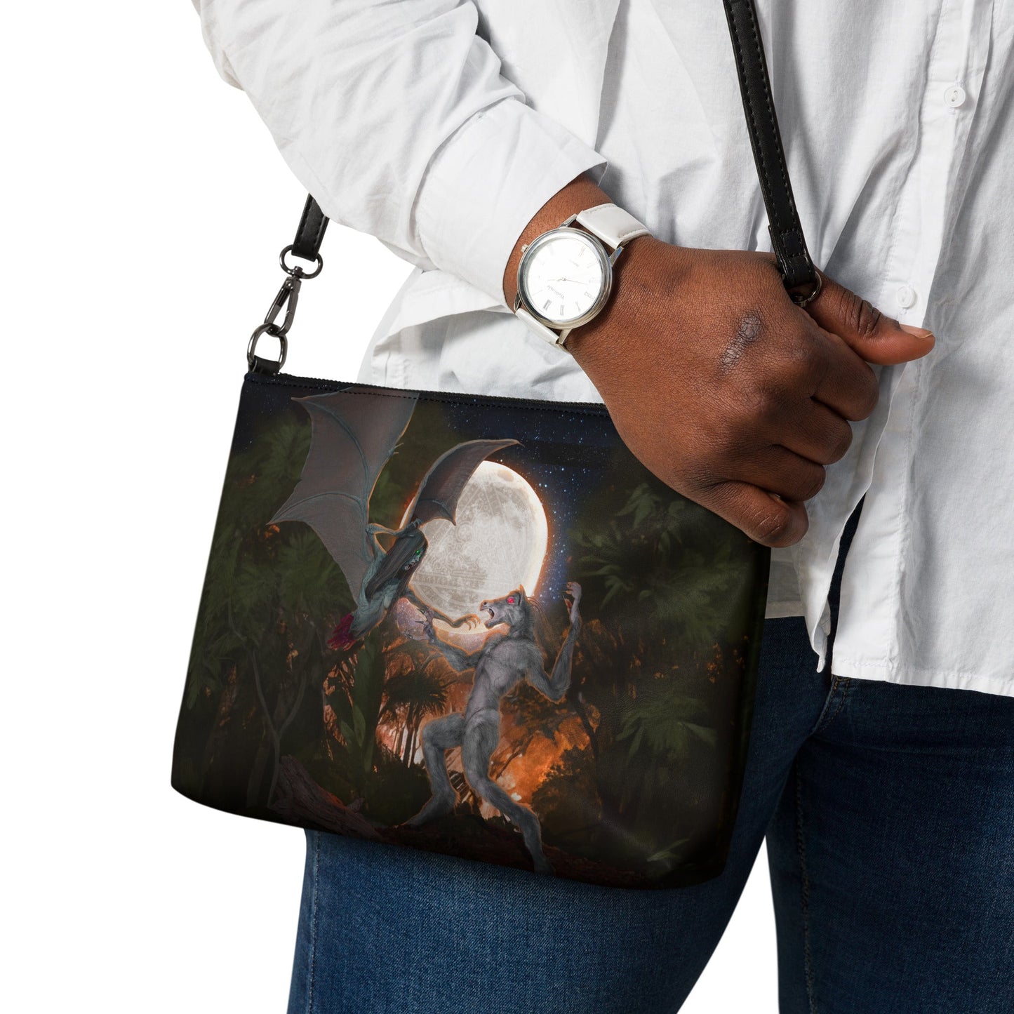 Crossbody bag | The Last Rite - Short Bites | Manananggal vs Tikbalang - Spectral Ink Shop - -7455320_16708
