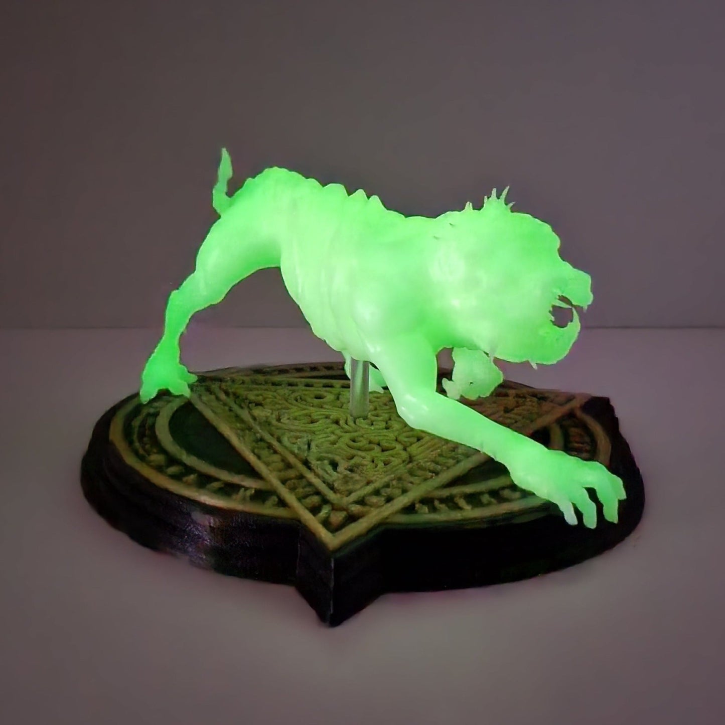 Dare to Unleash the Terror: The 3D Printed Glow-in-the-Dark Dog Monster from "The Last Rite" - Spectral Ink Shop - Figurine -