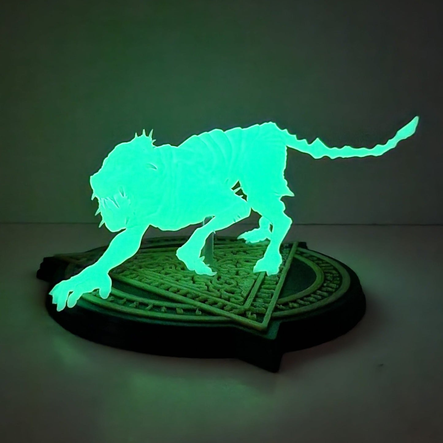 Dare to Unleash the Terror: The 3D Printed Glow-in-the-Dark Dog Monster from "The Last Rite" - Spectral Ink Shop - Figurine -