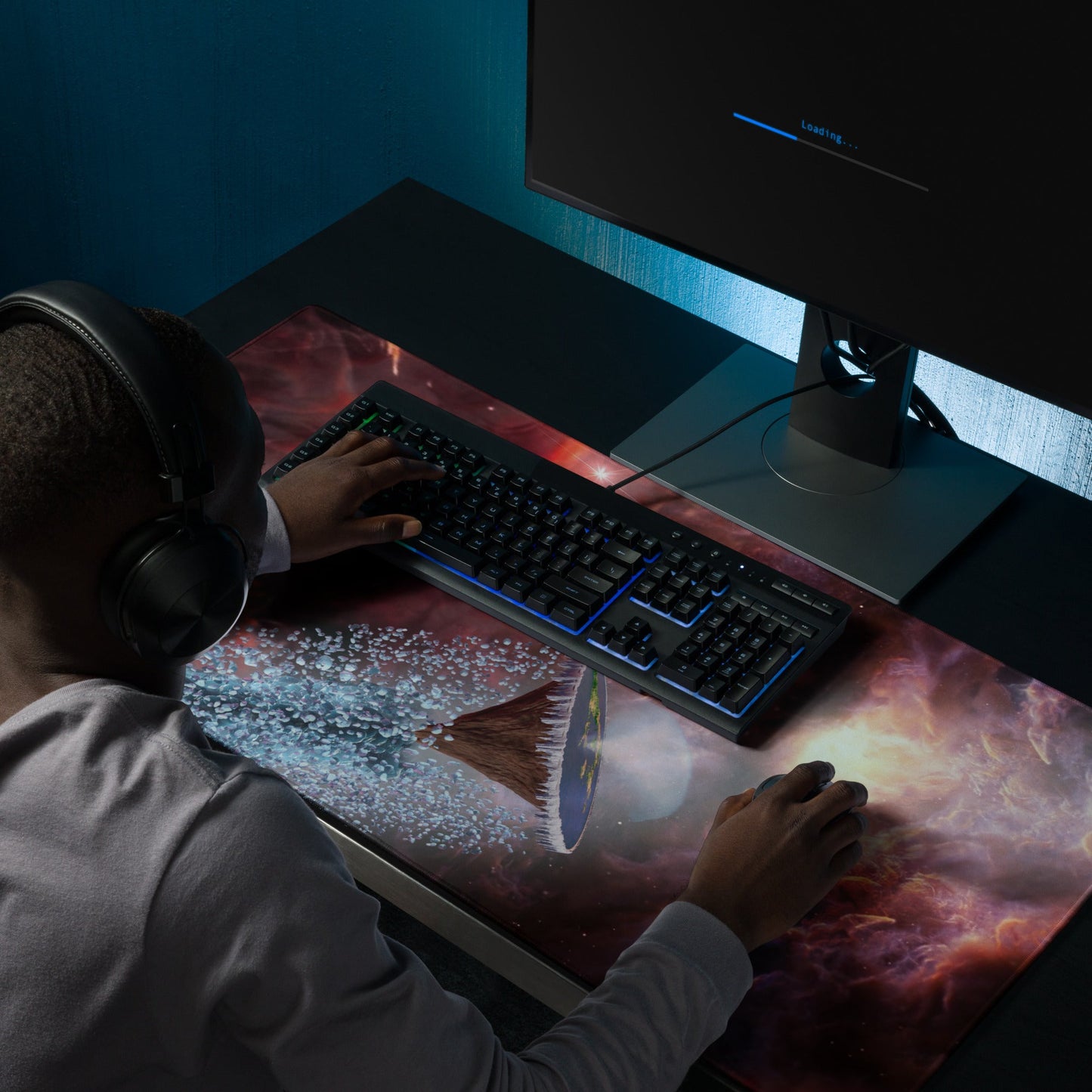 Gaming Mouse Pad | Intergalactic Space Force 2 | Planet Eden - Spectral Ink Shop - Mouse Pads -7080767_14942
