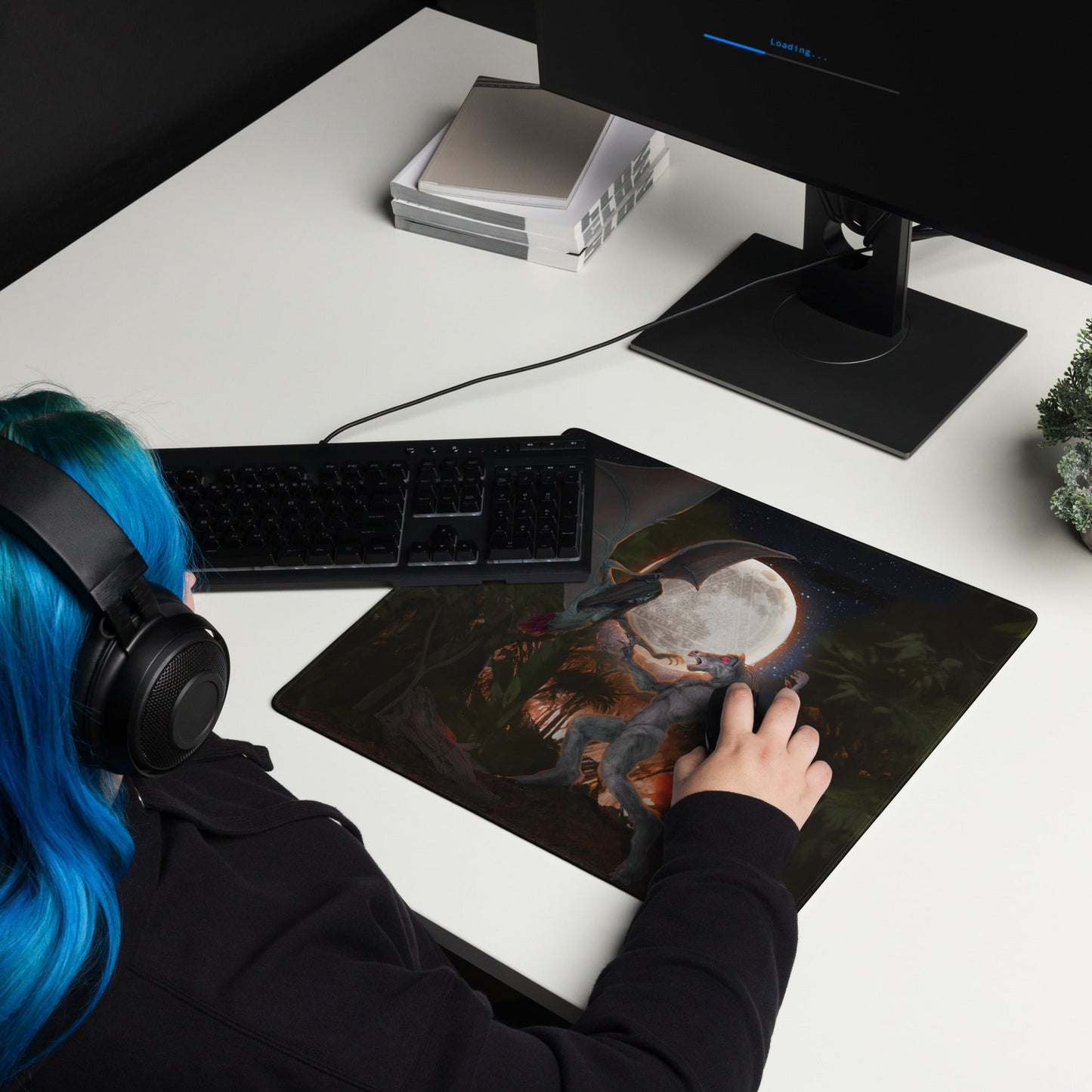 Gaming mouse pad | The Last Rite : Short Bites | Manananggal vs Tikbalang - Spectral Ink Shop - Mouse Pads -1521911_14943