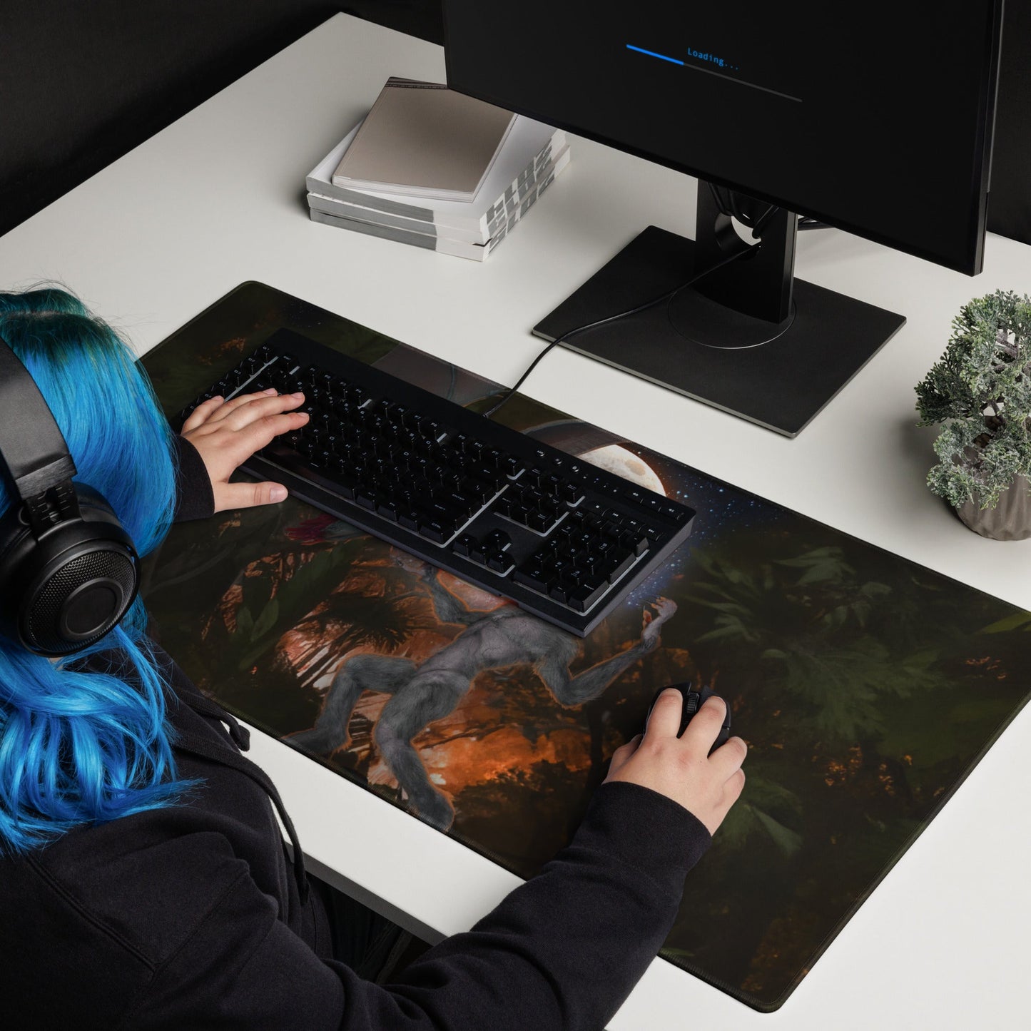 Gaming mouse pad | The Last Rite : Short Bites | Manananggal vs Tikbalang - Spectral Ink Shop - Mouse Pads -1521911_14942