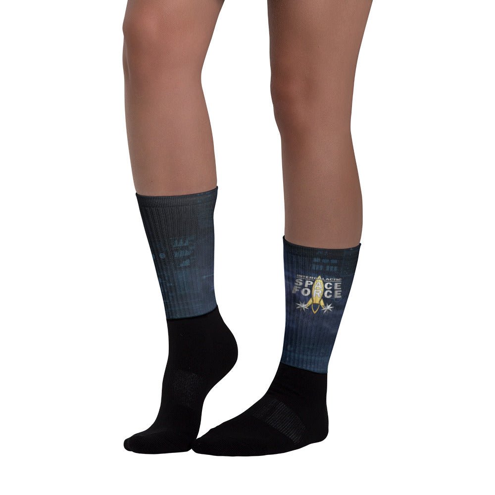 Graphic Socks | Intergalactic Space Force - Spectral Ink Shop - Socks -8466941_7290