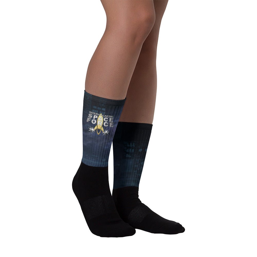 Graphic Socks | Intergalactic Space Force - Spectral Ink Shop - Socks -8466941_7290