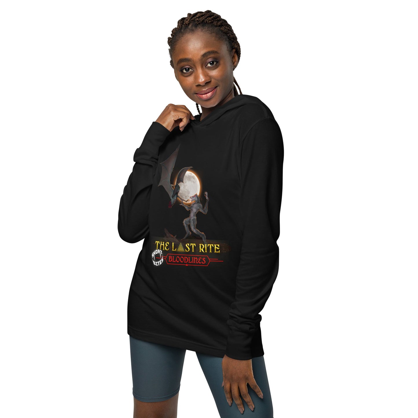 Hooded long-sleeve tee | The Last Rite : Short Bites | Bloodlines - Spectral Ink Shop - Long-sleeve shirt -3422734_17166