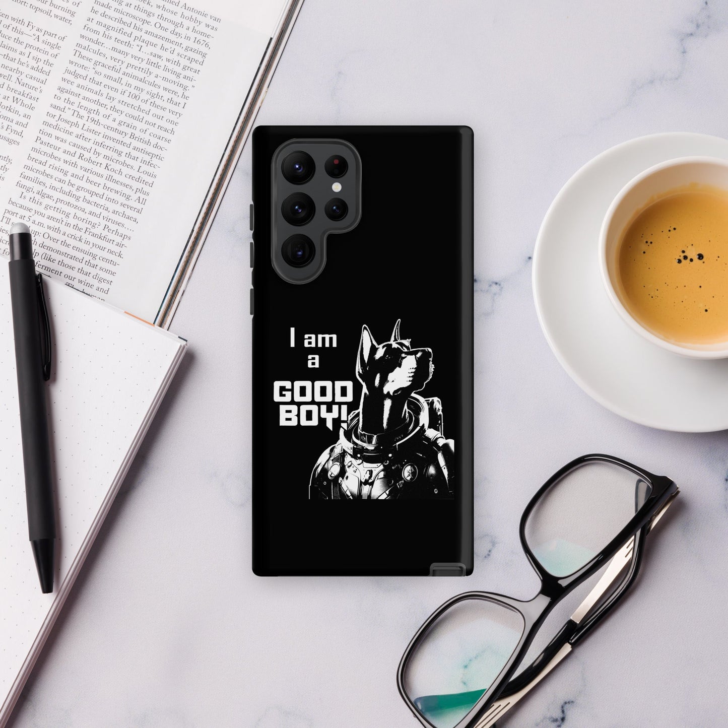 I Am a Good Boy Tough Case (Dark) for Samsung® - Protect Your Phone with General Major! - Spectral Ink Shop - Mobile Phone Cases -3003945_16994