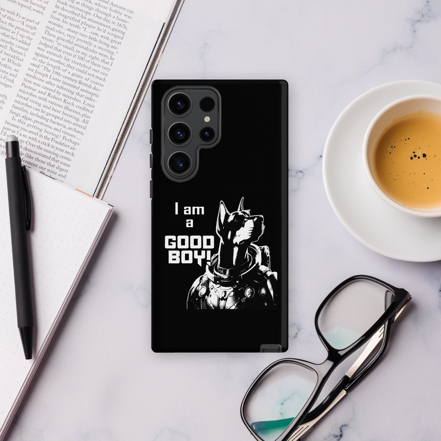 I Am a Good Boy Tough Case (Dark) for Samsung® - Protect Your Phone with General Major! - Spectral Ink Shop - Mobile Phone Cases -3003945_17000