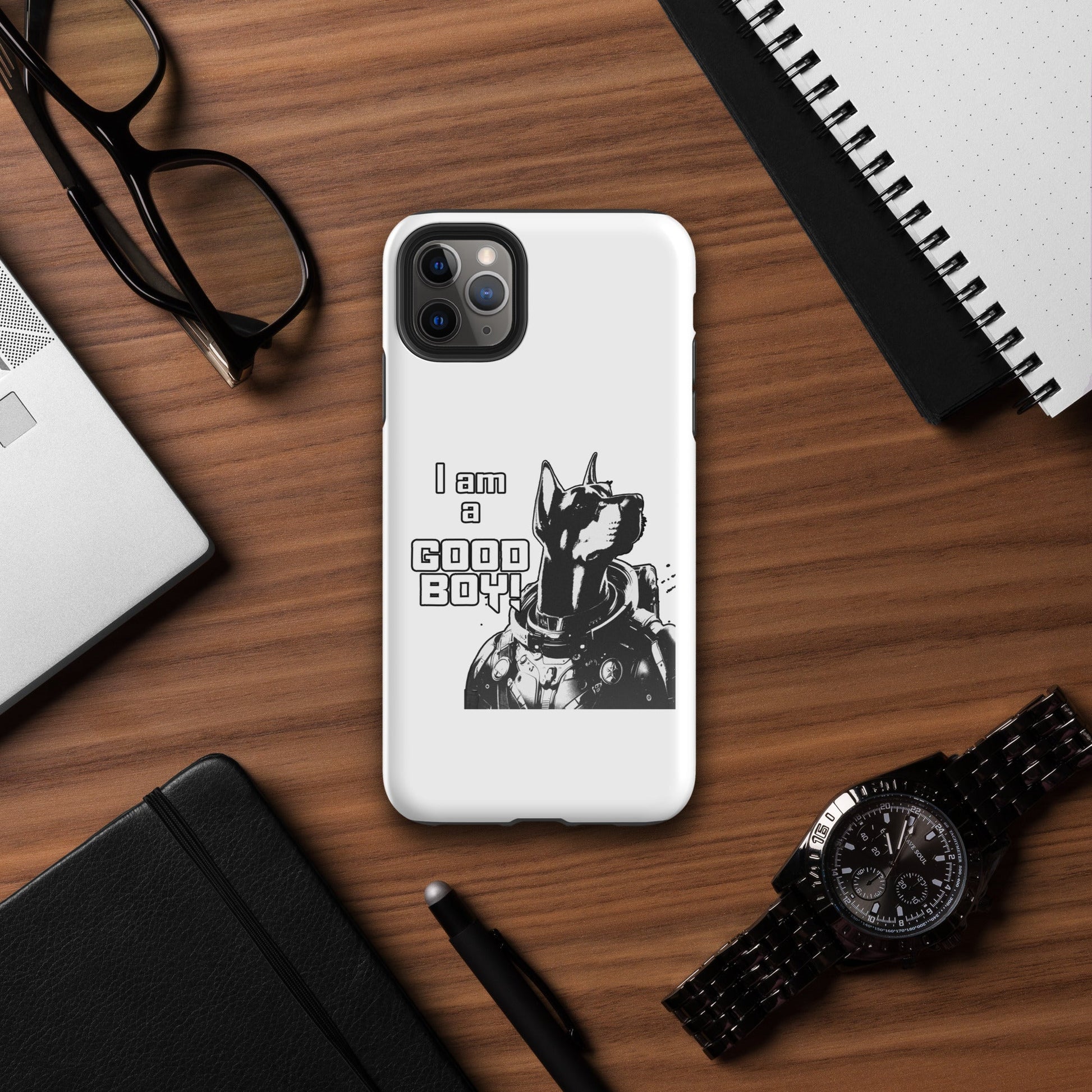 I Am a Good Boy Tough Case (Light) for iPhone® - Protect Your Phone in Style! - Spectral Ink Shop - Mobile Phone Cases -5296301_15383
