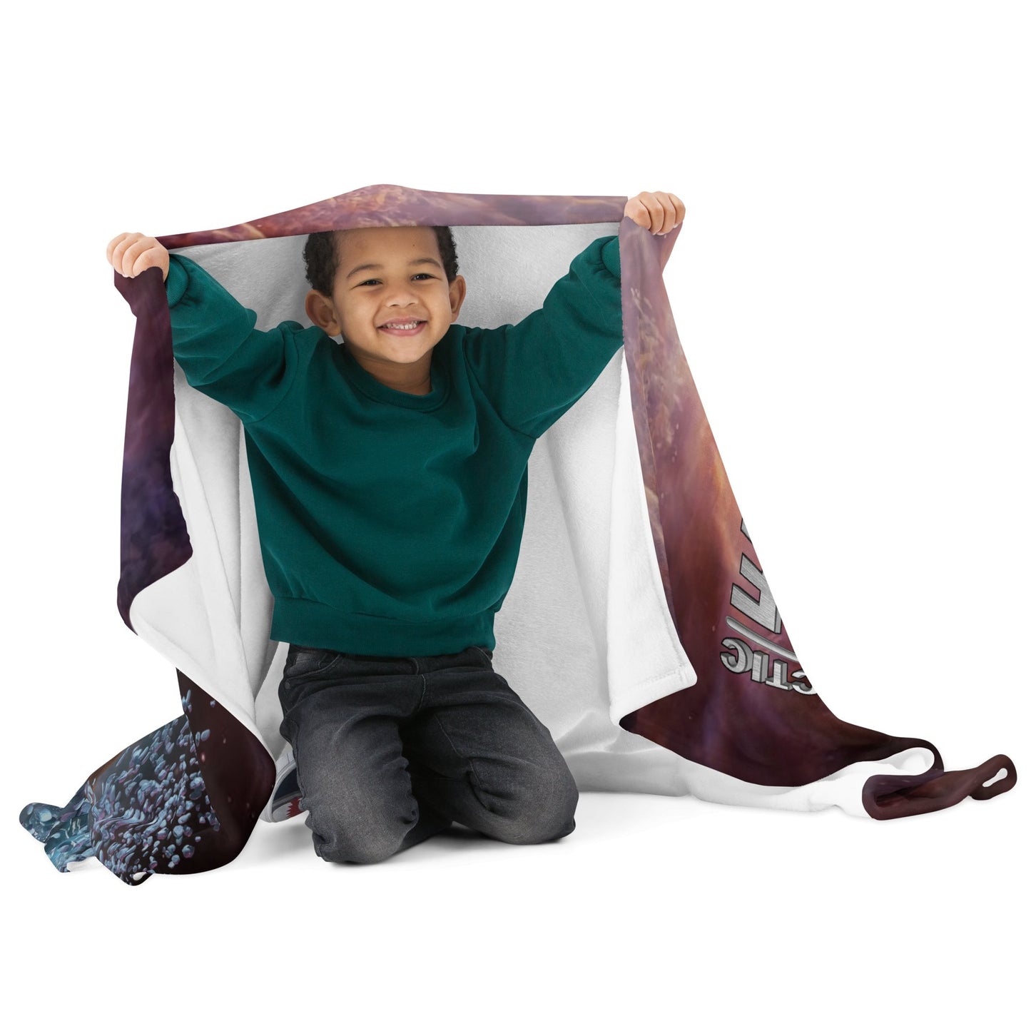 Intergalactic Space Force 2 | The Cherub Threat Throw Blanket - Wrap Yourself in Cosmic Comedy - Spectral Ink Shop - Blanket -3156348_13222