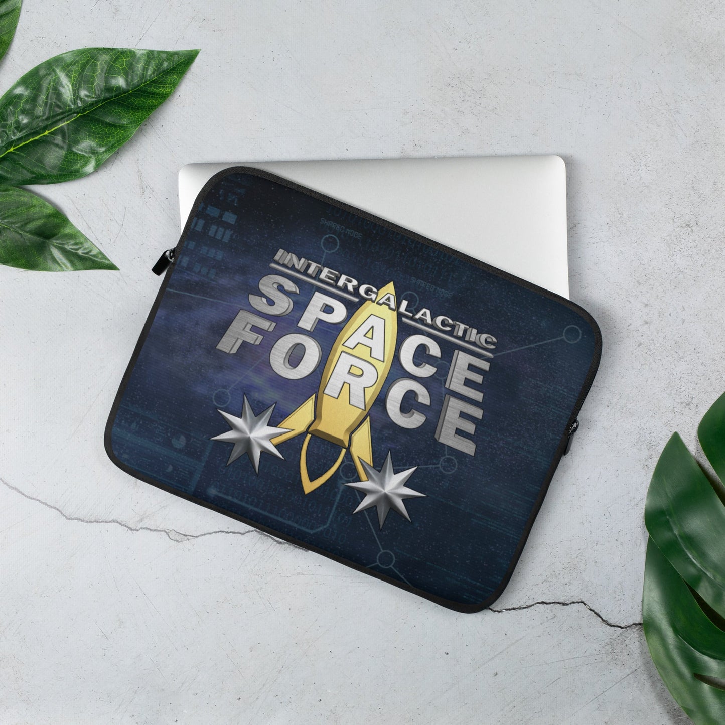 Laptop Sleeve | Intergalactic Space Force - Spectral Ink Shop - Laptop Sleeve -9381936_10984