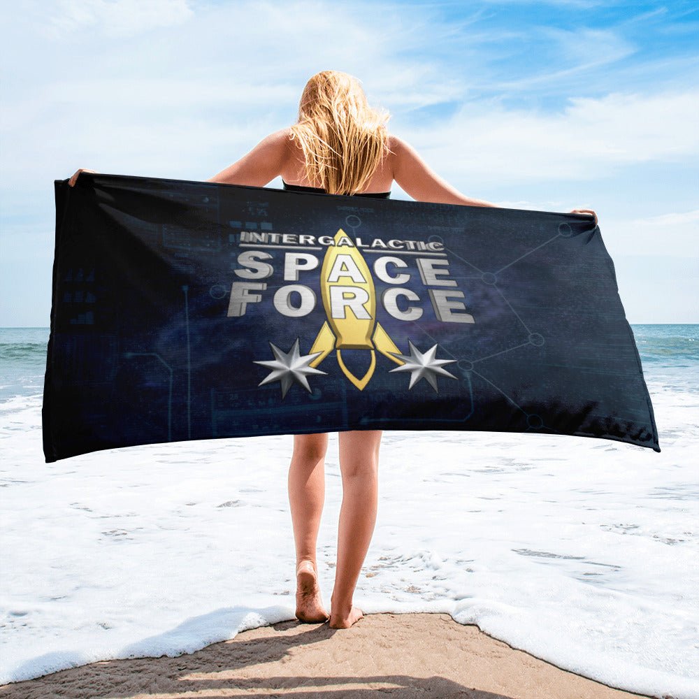 Luxury Beach Towel | Intergalactic Space Force - Spectral Ink Shop - Beach Towels -8494964_8874