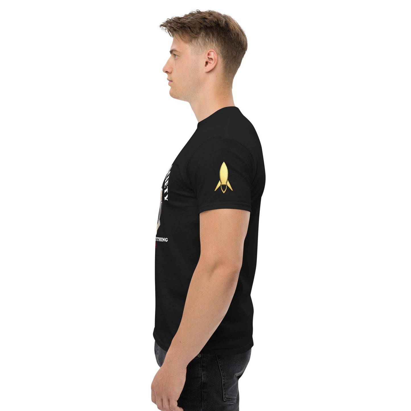 Men's classic tee | Intergalactic Space Force | Flat Eden Society - Spectral Ink Shop - T-Shirt -6332248_11546