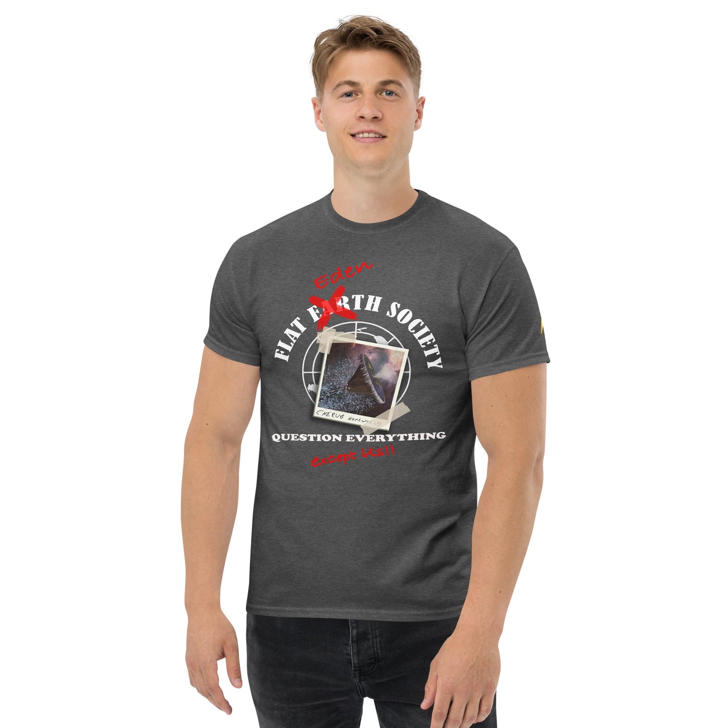 Men's classic tee | Intergalactic Space Force | Flat Eden Society - Spectral Ink Shop - T-Shirt -6332248_15843