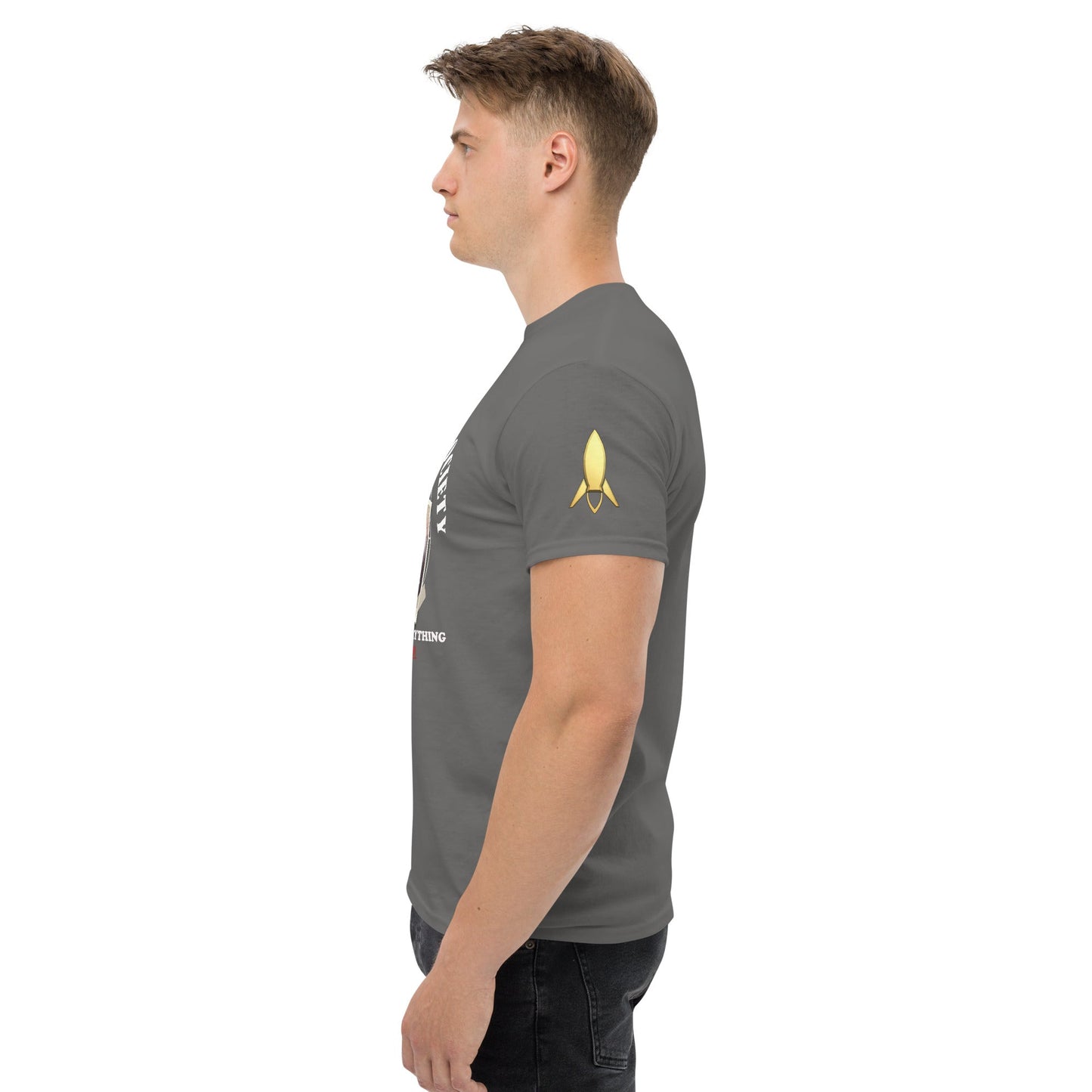 Men's classic tee | Intergalactic Space Force | Flat Eden Society - Spectral Ink Shop - T-Shirt -6332248_15831