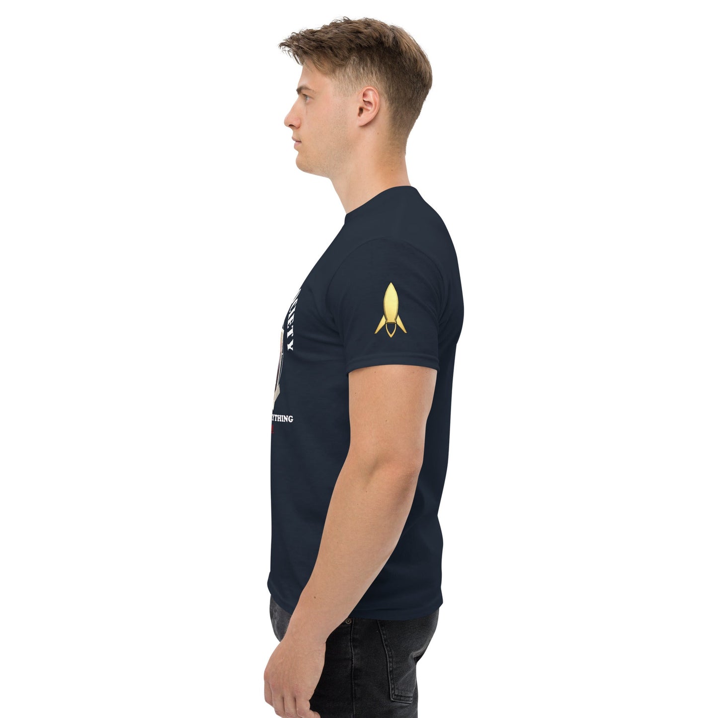 Men's classic tee | Intergalactic Space Force | Flat Eden Society - Spectral Ink Shop - T-Shirt -6332248_11561