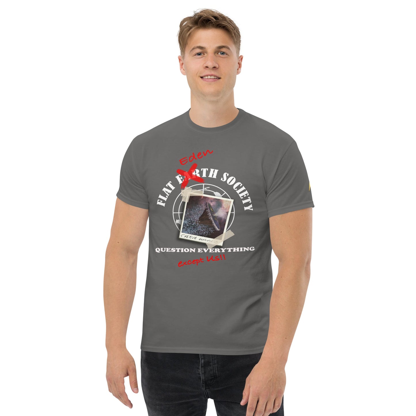 Men's classic tee | Intergalactic Space Force | Flat Eden Society - Spectral Ink Shop - T-Shirt -6332248_15831
