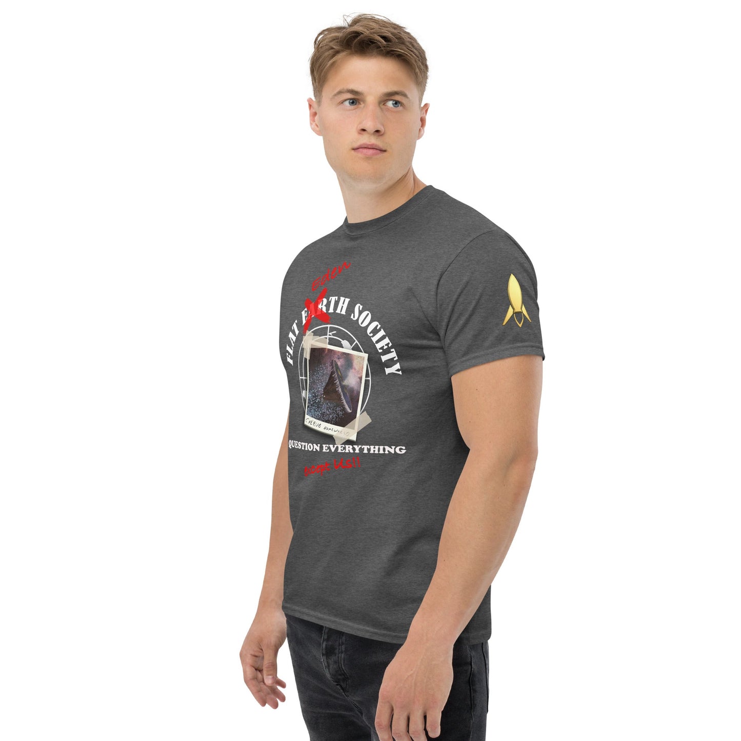 Men's classic tee | Intergalactic Space Force | Flat Eden Society - Spectral Ink Shop - T-Shirt -6332248_15843