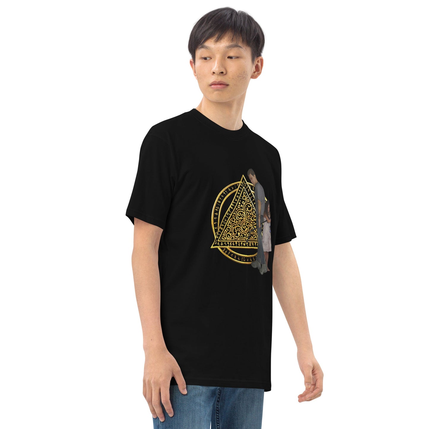 Men’s Premium Heavyweight Tee | The Last Rite | Daniel and Bethany - Spectral Ink Shop - Shirts & Tops -9020202_12756