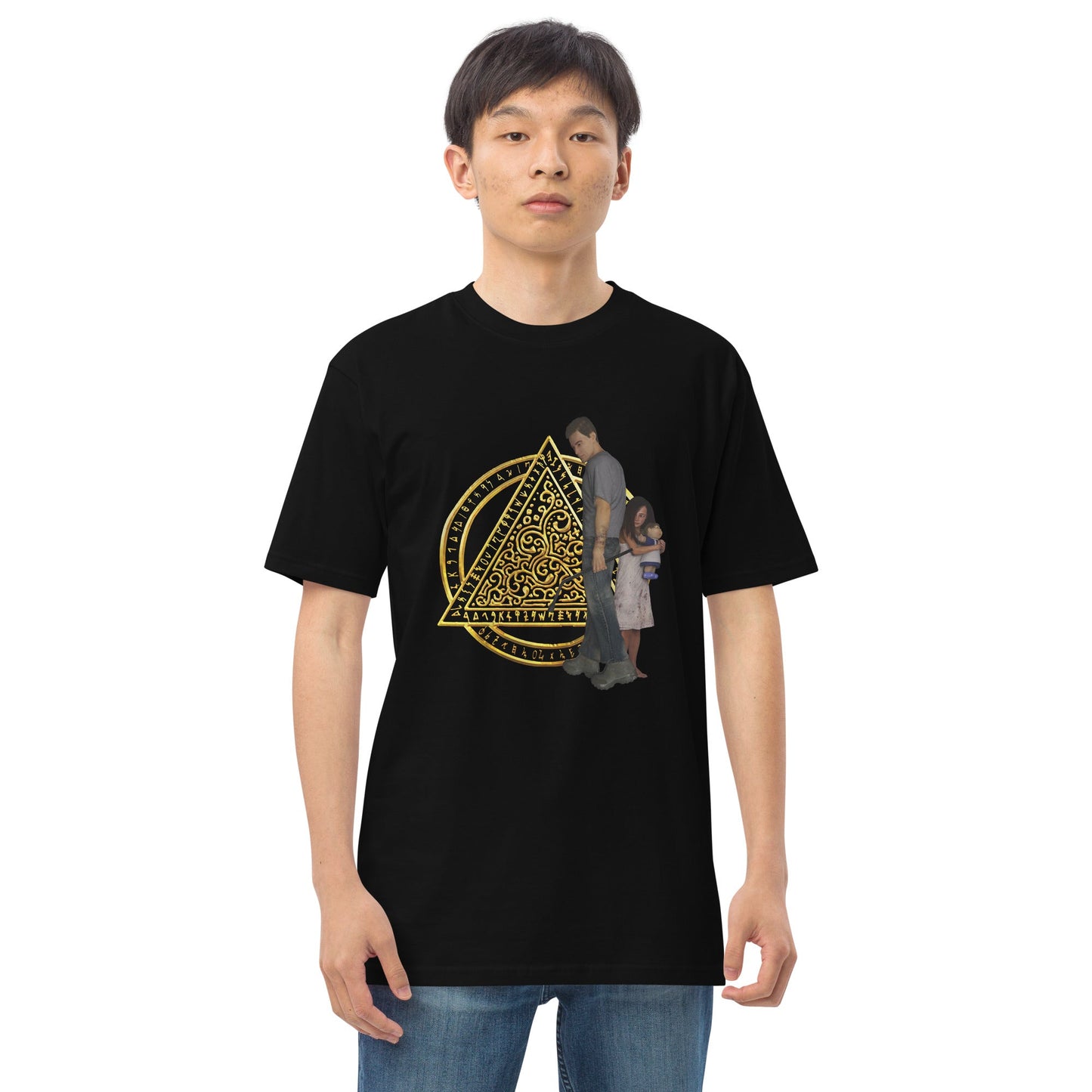 Men’s Premium Heavyweight Tee | The Last Rite | Daniel and Bethany - Spectral Ink Shop - Shirts & Tops -9020202_12756