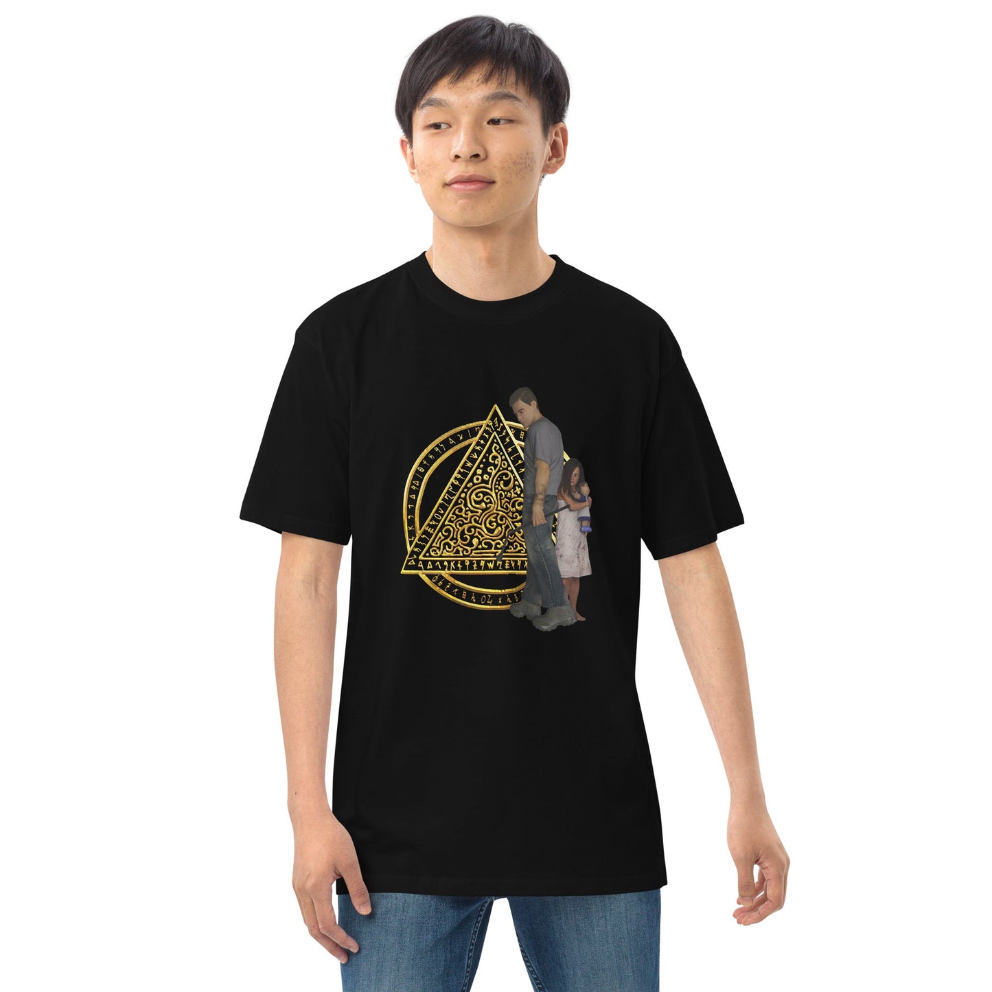 Men’s Premium Heavyweight Tee | The Last Rite | Daniel and Bethany - Spectral Ink Shop - Shirts & Tops -9020202_12756