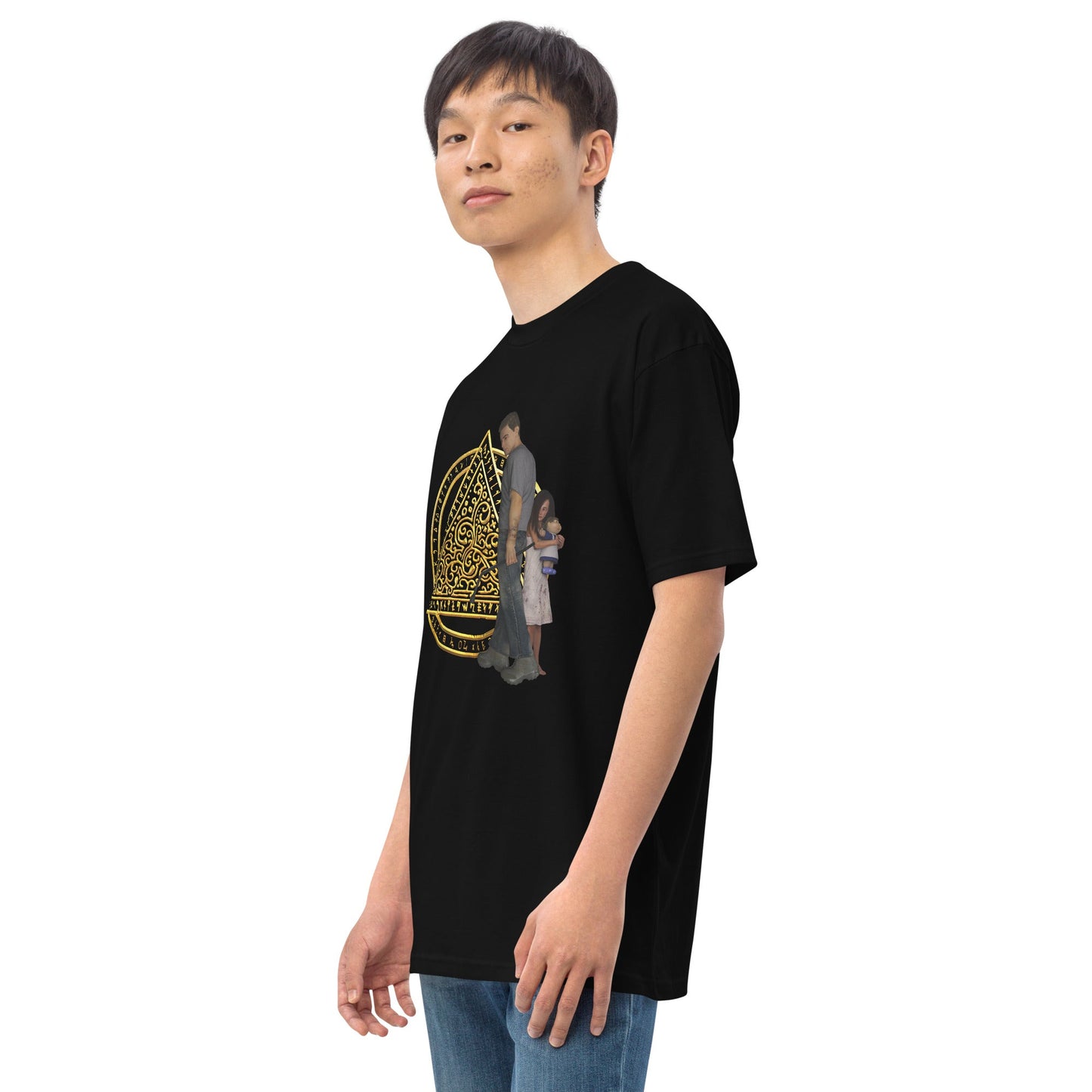 Men’s Premium Heavyweight Tee | The Last Rite | Daniel and Bethany - Spectral Ink Shop - Shirts & Tops -9020202_12756