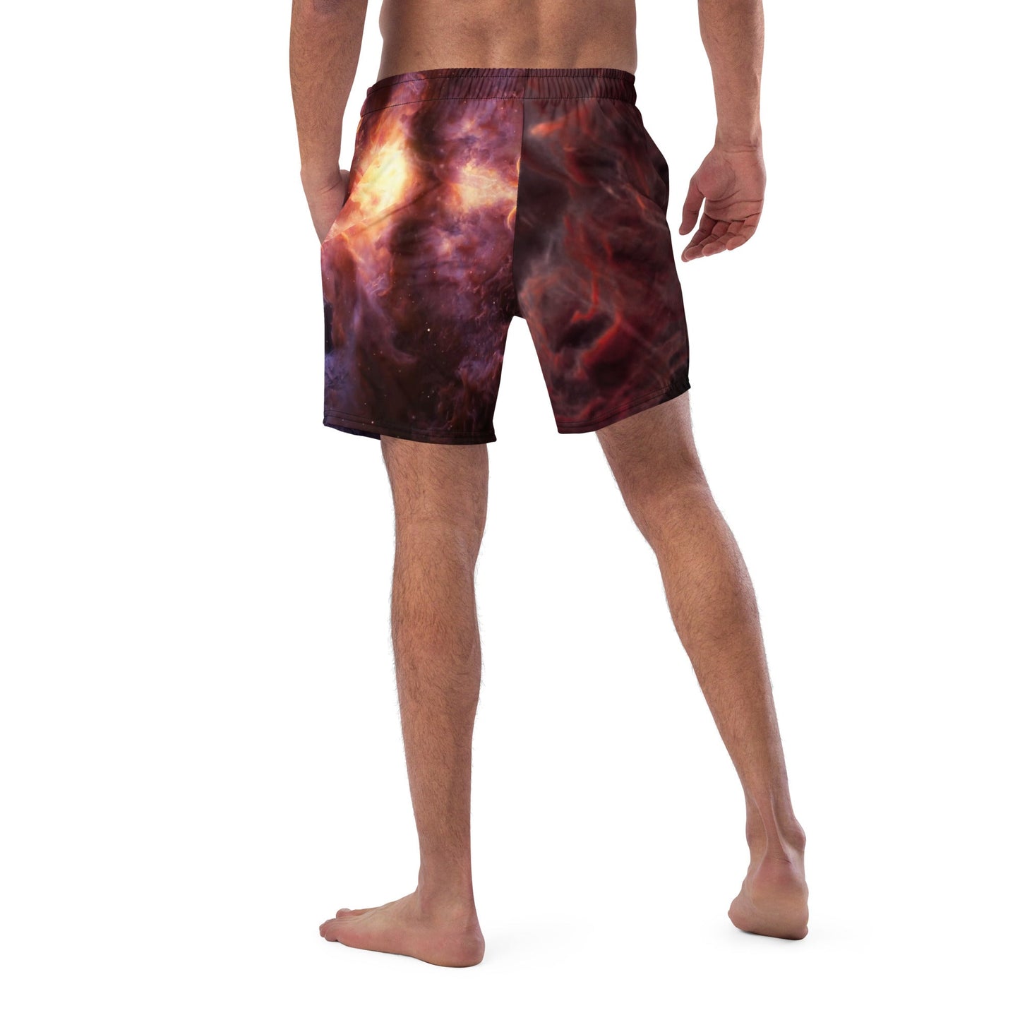 Men's swim trunks | Intergalactic Space Force 2 | Nebula and Logo - Spectral Ink Shop - Swimwear -7213322_14636