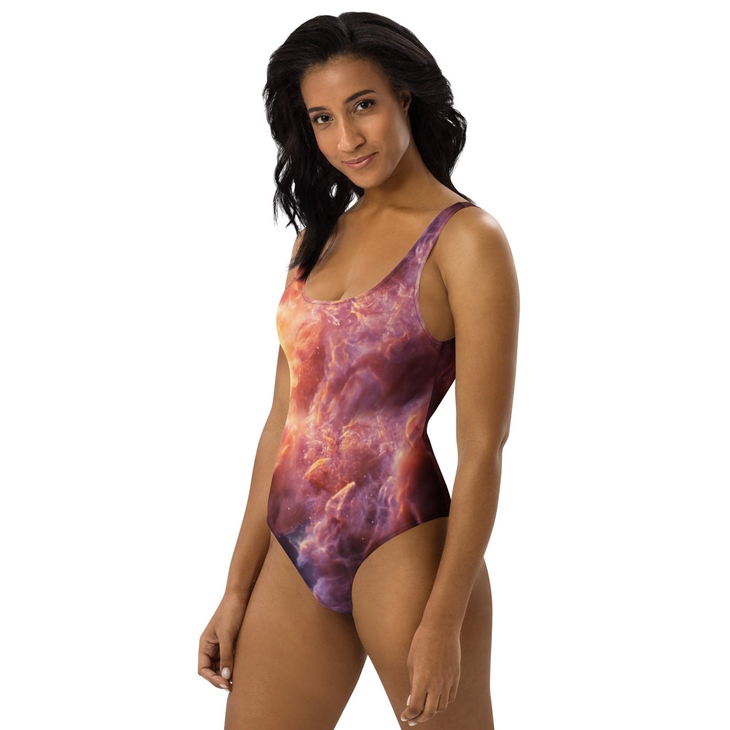 One-Piece Swimsuit | Intergalactic Space Force 2 } Nebula - Spectral Ink Shop - Swimwear -7472308_9014