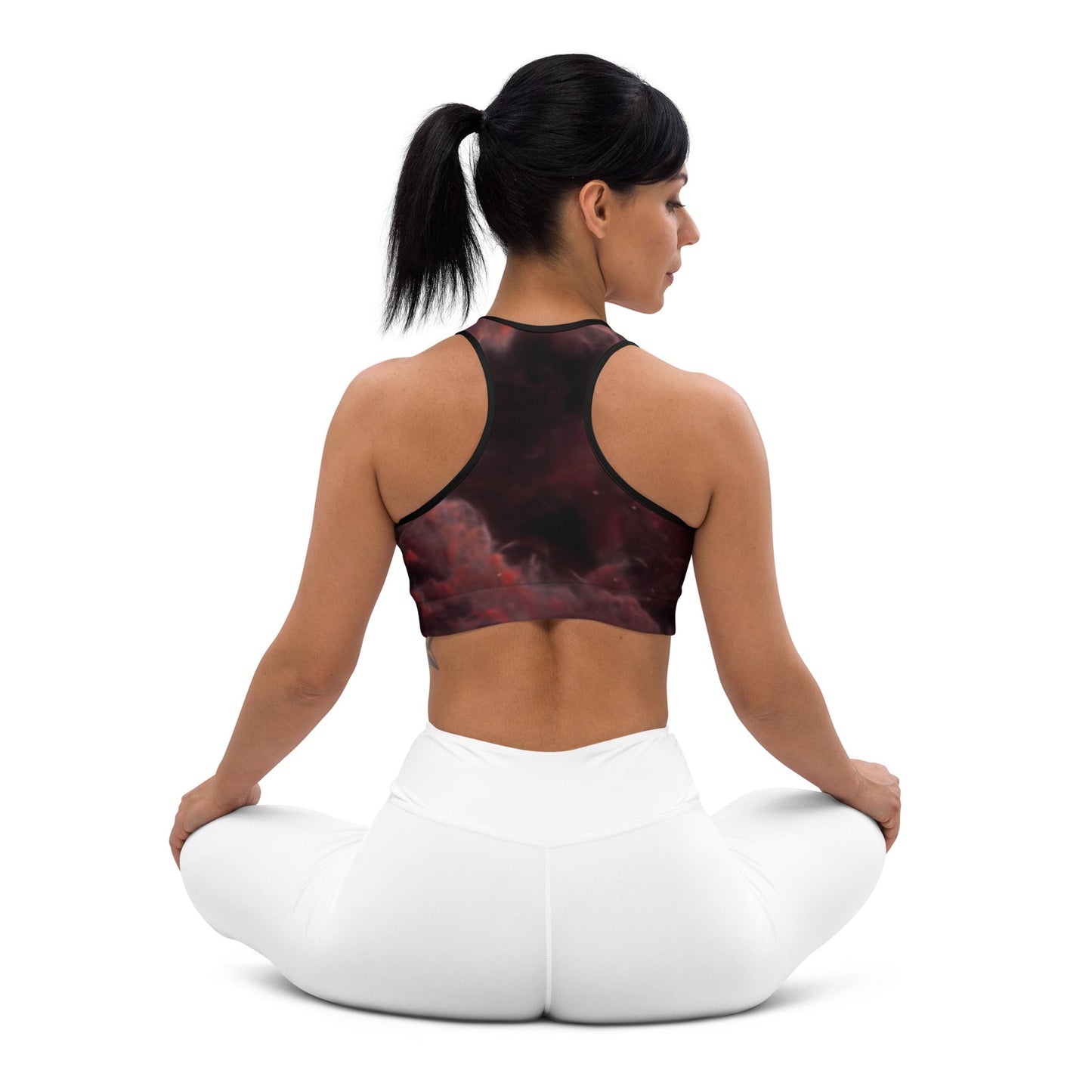 Padded Sports Bra | Intergalactic Space Force | Nebula - Spectral Ink Shop - Sports Bra -5058159_10862