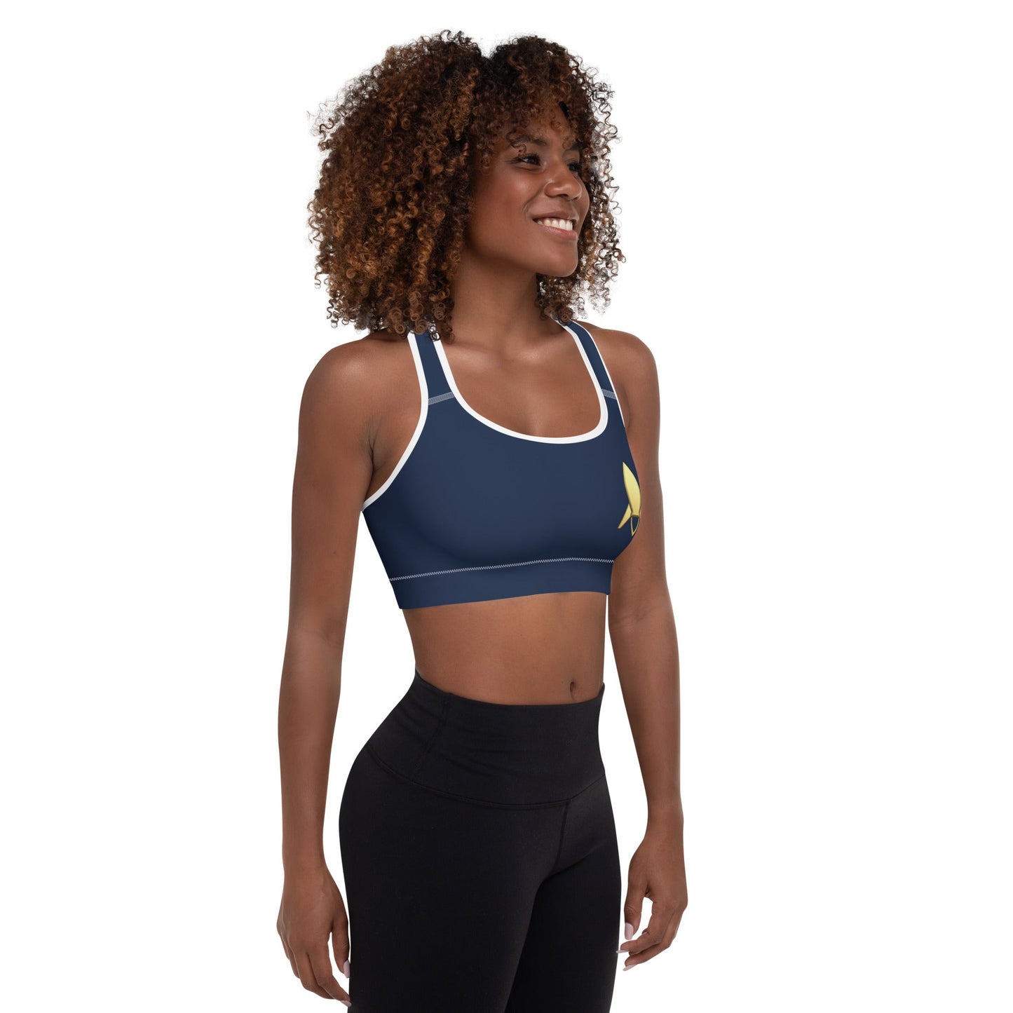 Padded Sports Bra | Intergalactic Space Force - Spectral Ink Shop - Sports Bra -5069519_10868