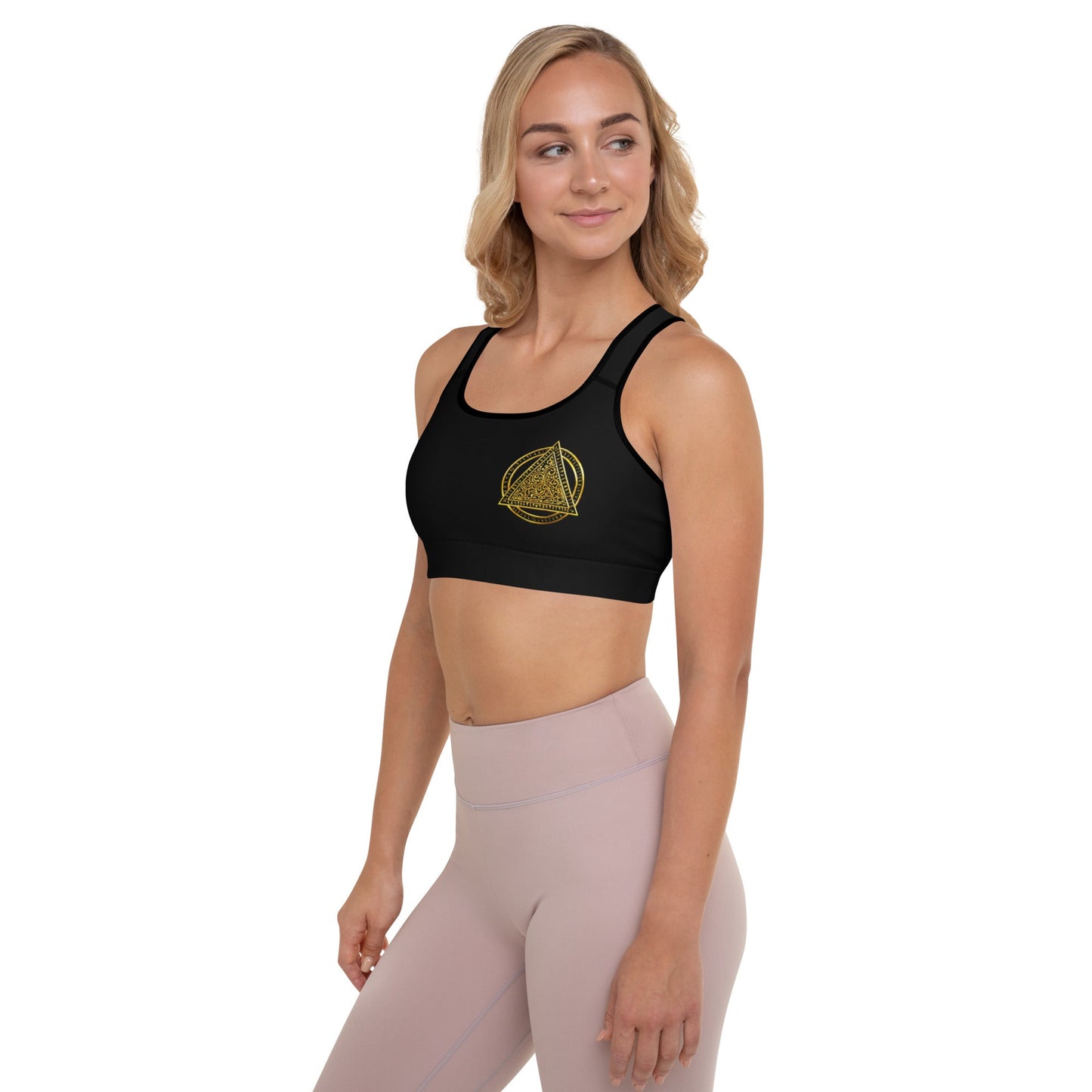 Padded Sports Bra | The Last Rite | Logo - Spectral Ink Shop - Sports Bra -6884686_10862