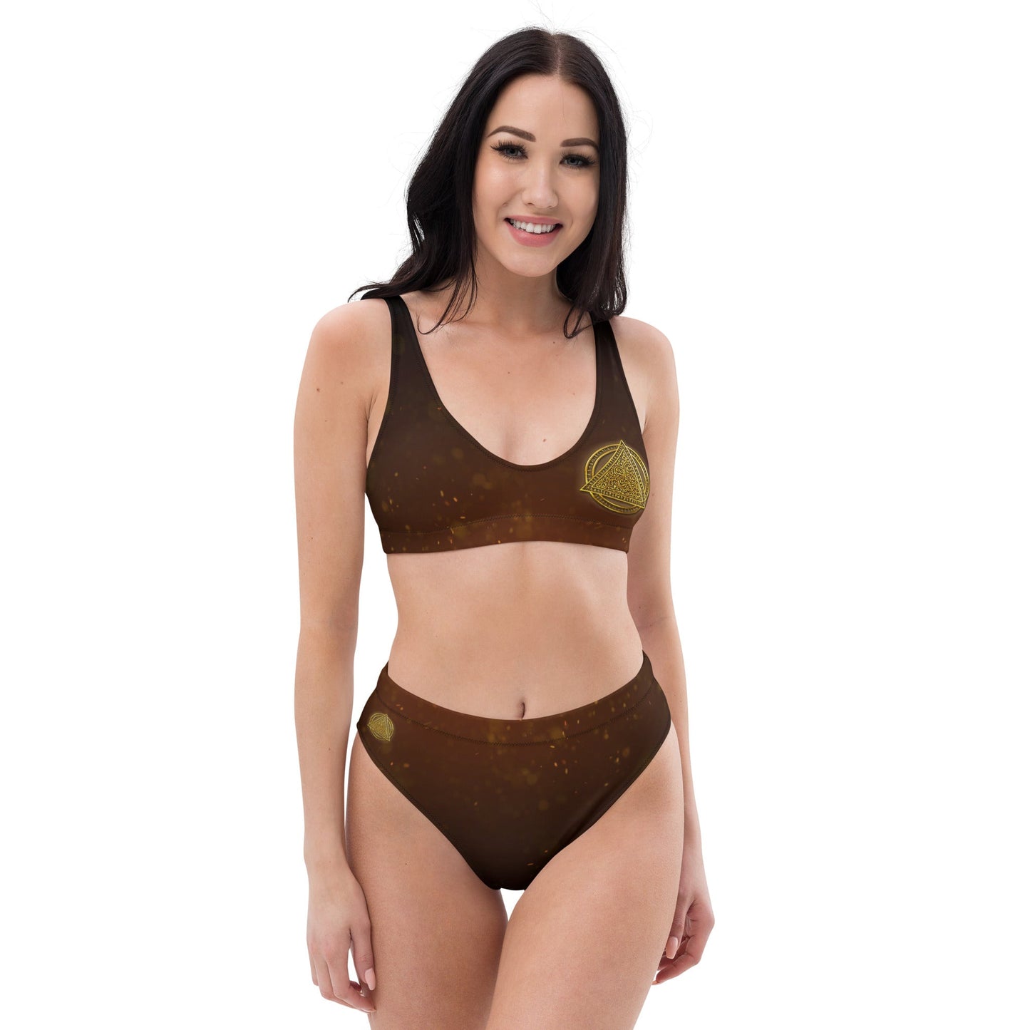 Recycled high-waisted bikini | The Last Rite | Logo - Spectral Ink Shop - Bikini -5533256_12028