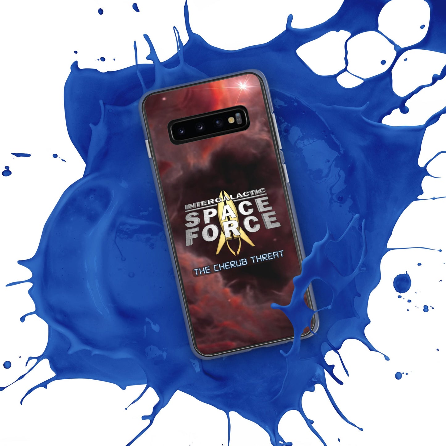 Samsung Case | Intergalactic Space Force 2 | Nebula and Logo - Spectral Ink Shop - Mobile Phone Cases -1567662_9947