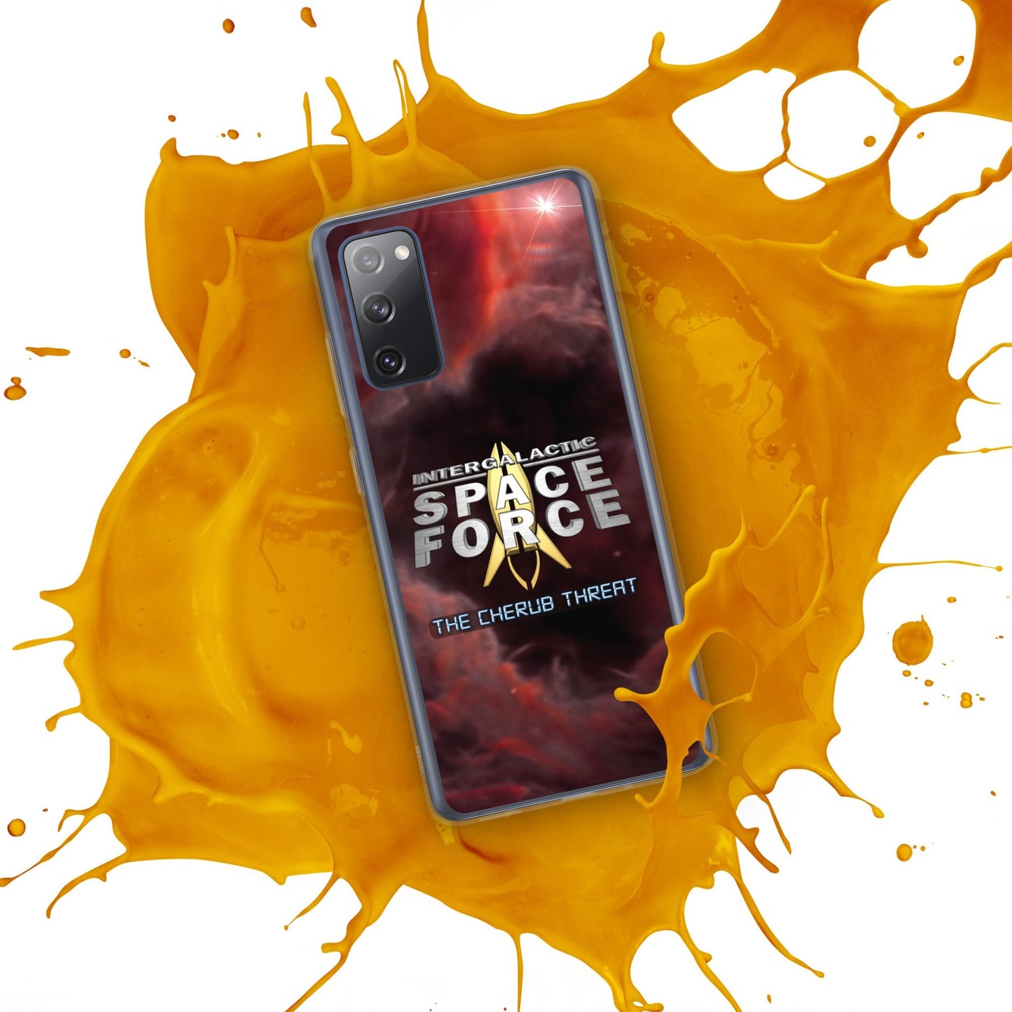 Samsung Case | Intergalactic Space Force 2 | Nebula and Logo - Spectral Ink Shop - Mobile Phone Cases -1567662_12024