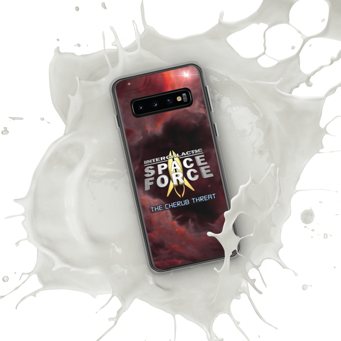 Samsung Case | Intergalactic Space Force 2 | Nebula and Logo - Spectral Ink Shop - Mobile Phone Cases -1567662_9945