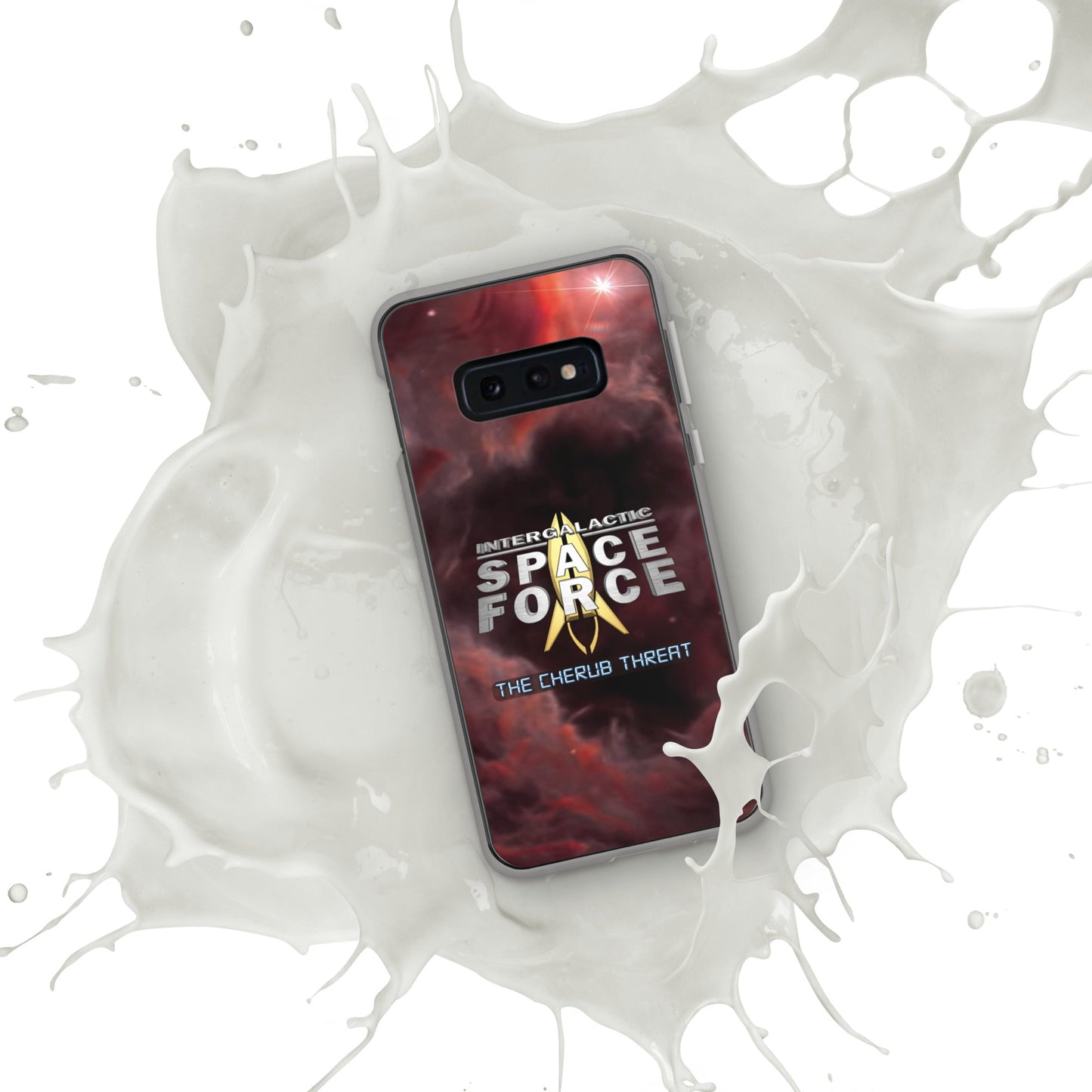 Samsung Case | Intergalactic Space Force 2 | Nebula and Logo - Spectral Ink Shop - Mobile Phone Cases -1567662_9946