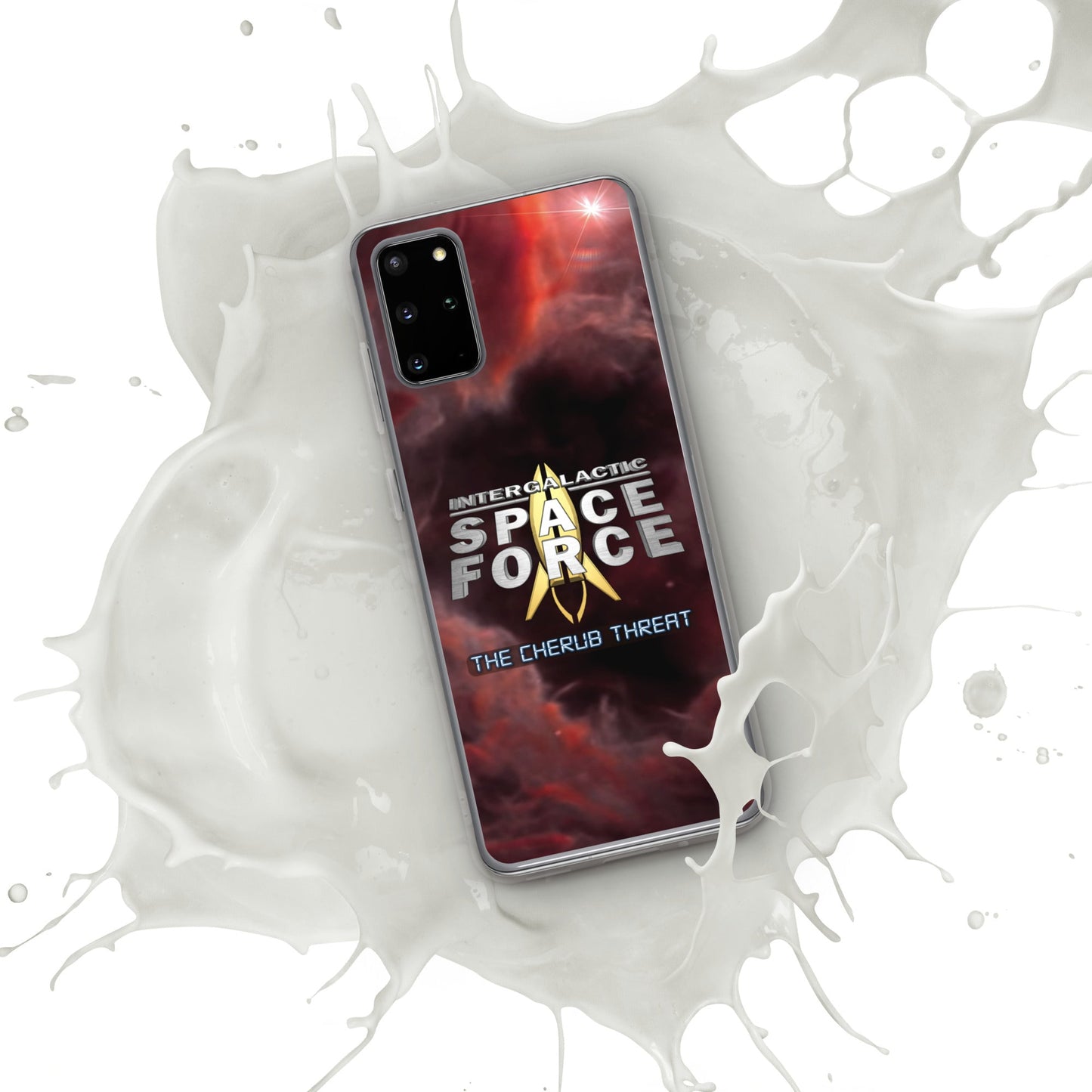Samsung Case | Intergalactic Space Force 2 | Nebula and Logo - Spectral Ink Shop - Mobile Phone Cases -1567662_11348