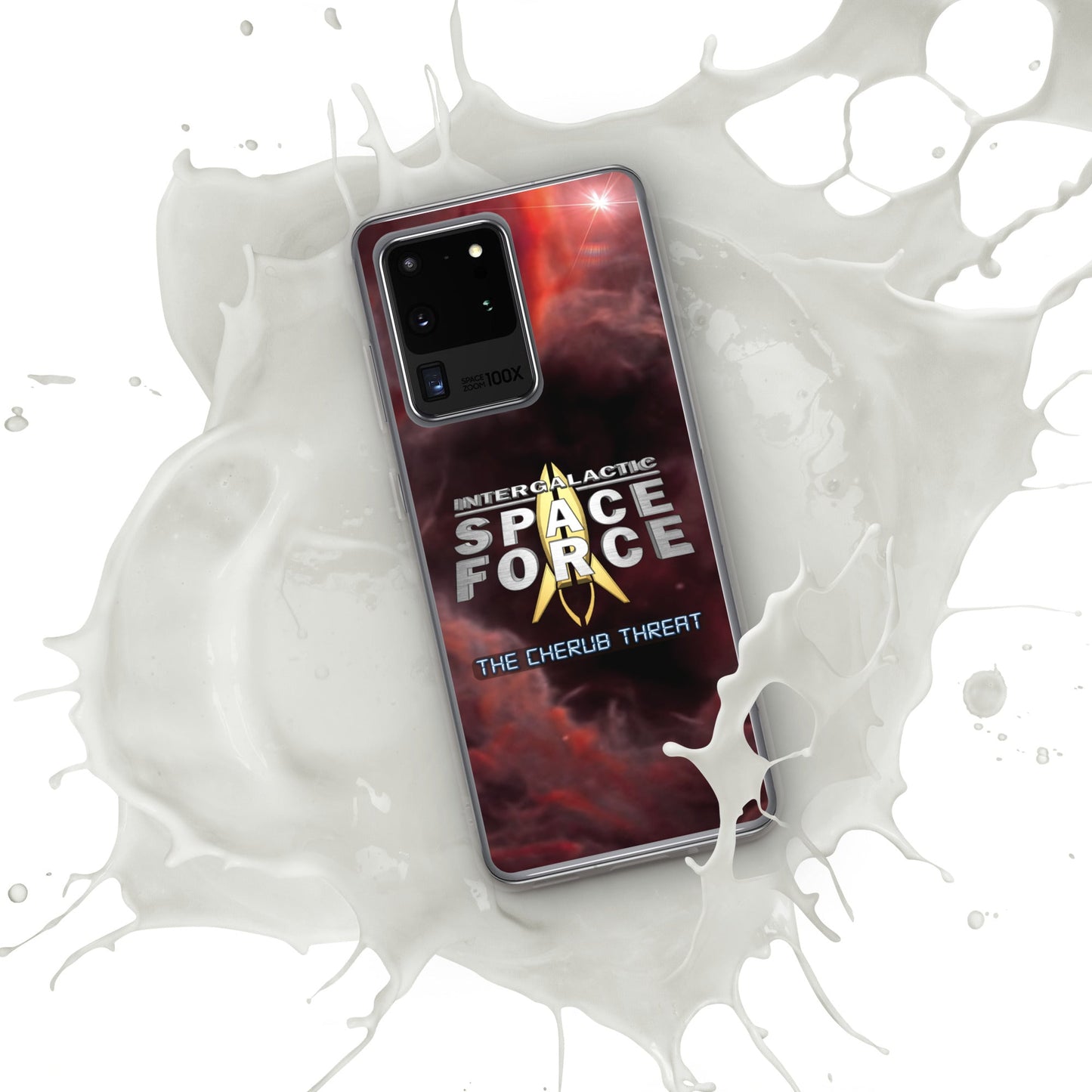 Samsung Case | Intergalactic Space Force 2 | Nebula and Logo - Spectral Ink Shop - Mobile Phone Cases -1567662_11349