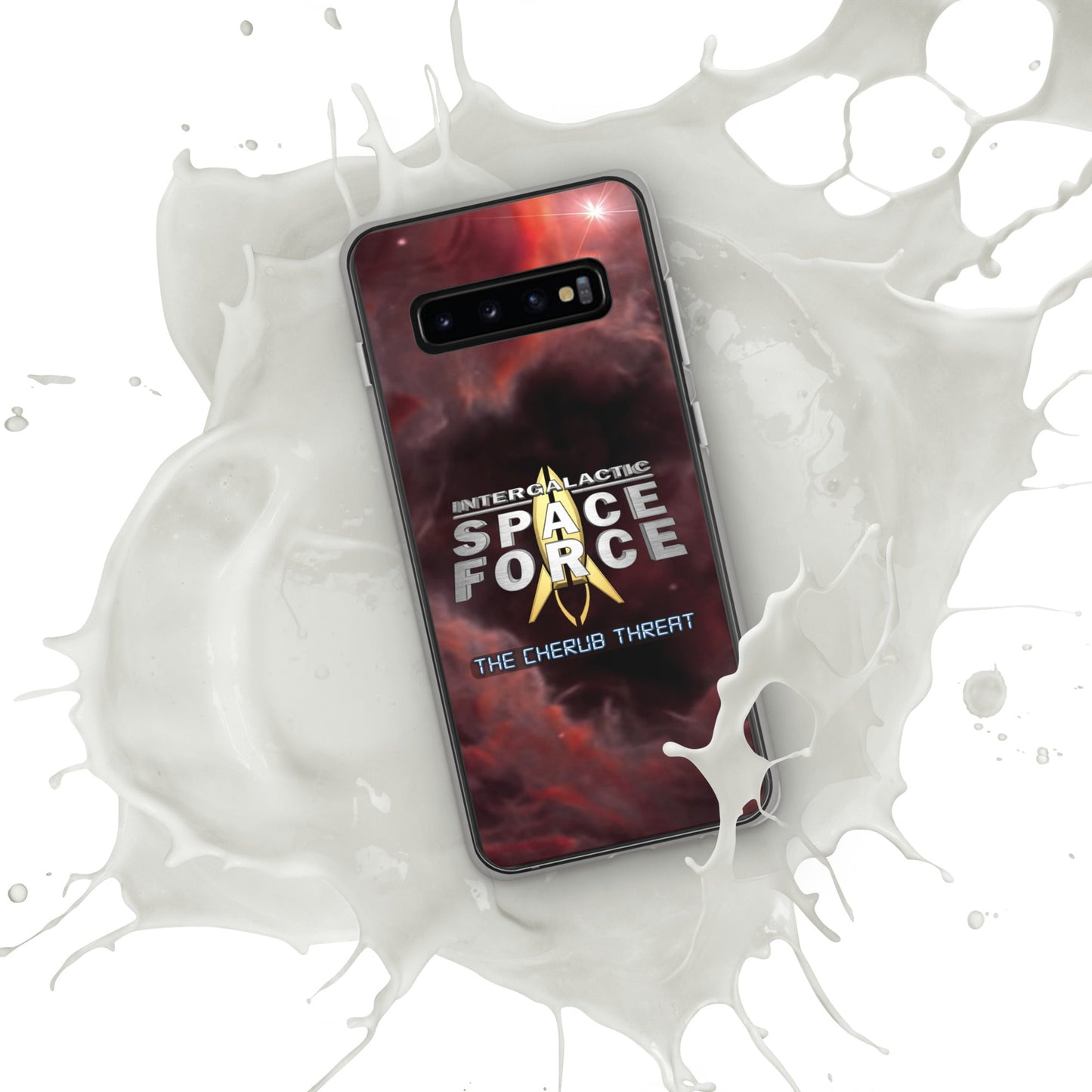 Samsung Case | Intergalactic Space Force 2 | Nebula and Logo - Spectral Ink Shop - Mobile Phone Cases -1567662_9947