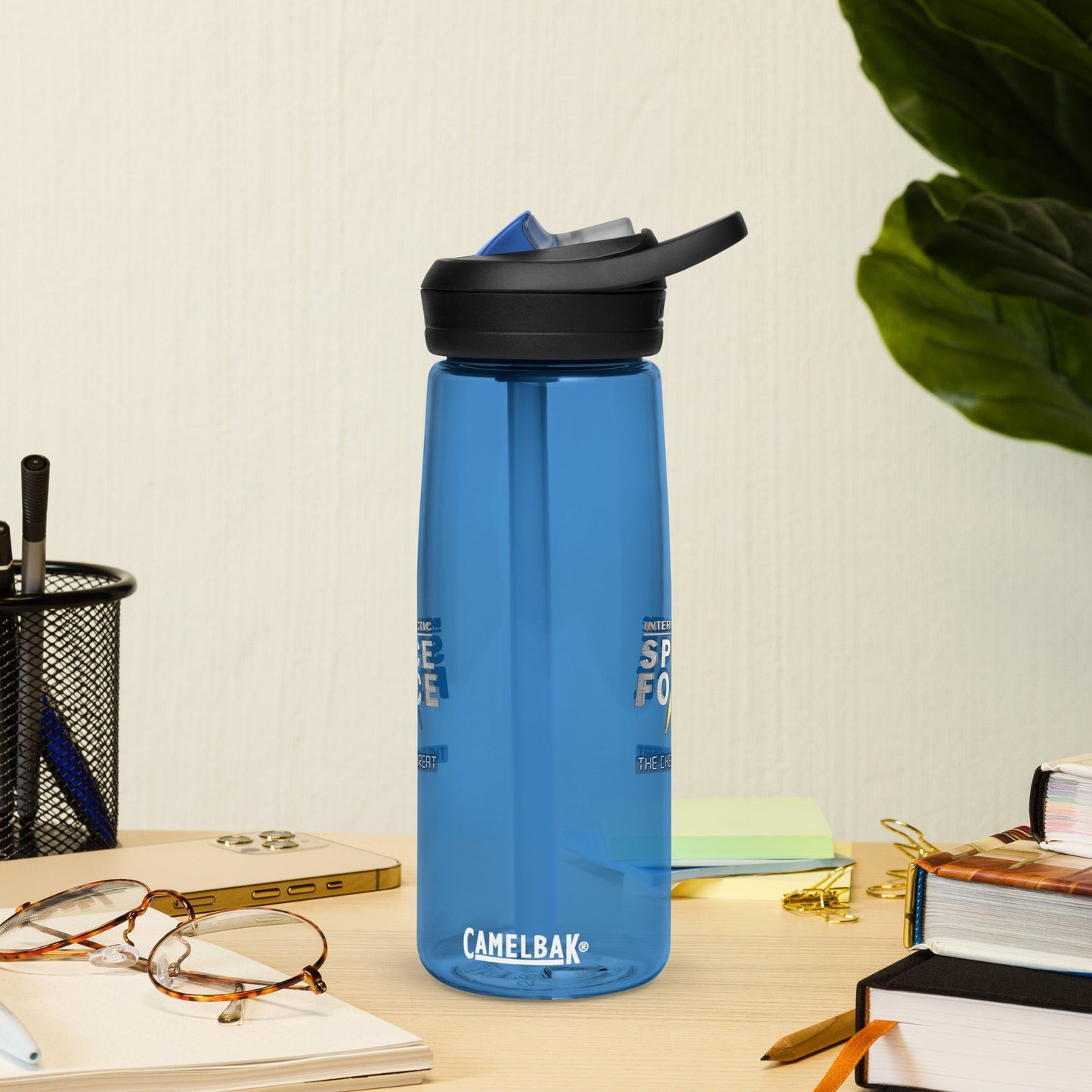 Sports water bottle Intergalactic Space Force : The Cherub Threat - Spectral Ink Shop - -9087952_16654
